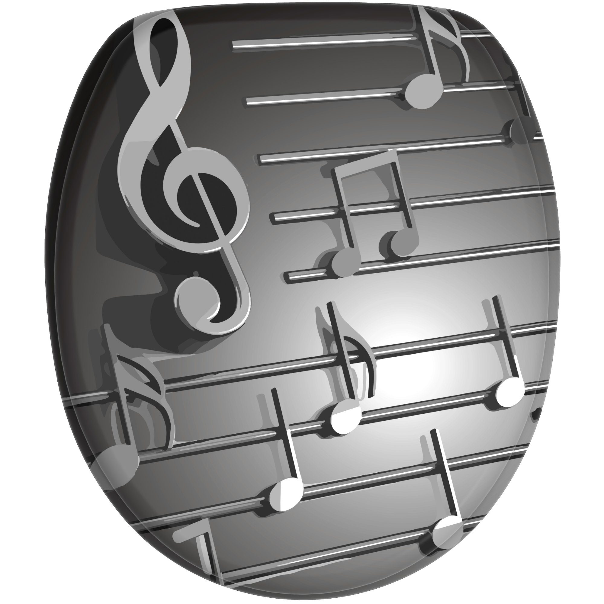 Sanilo WC-Sitz Musical Notes, mit Absenkautomatik, hochwertig & modern, uni günstig online kaufen