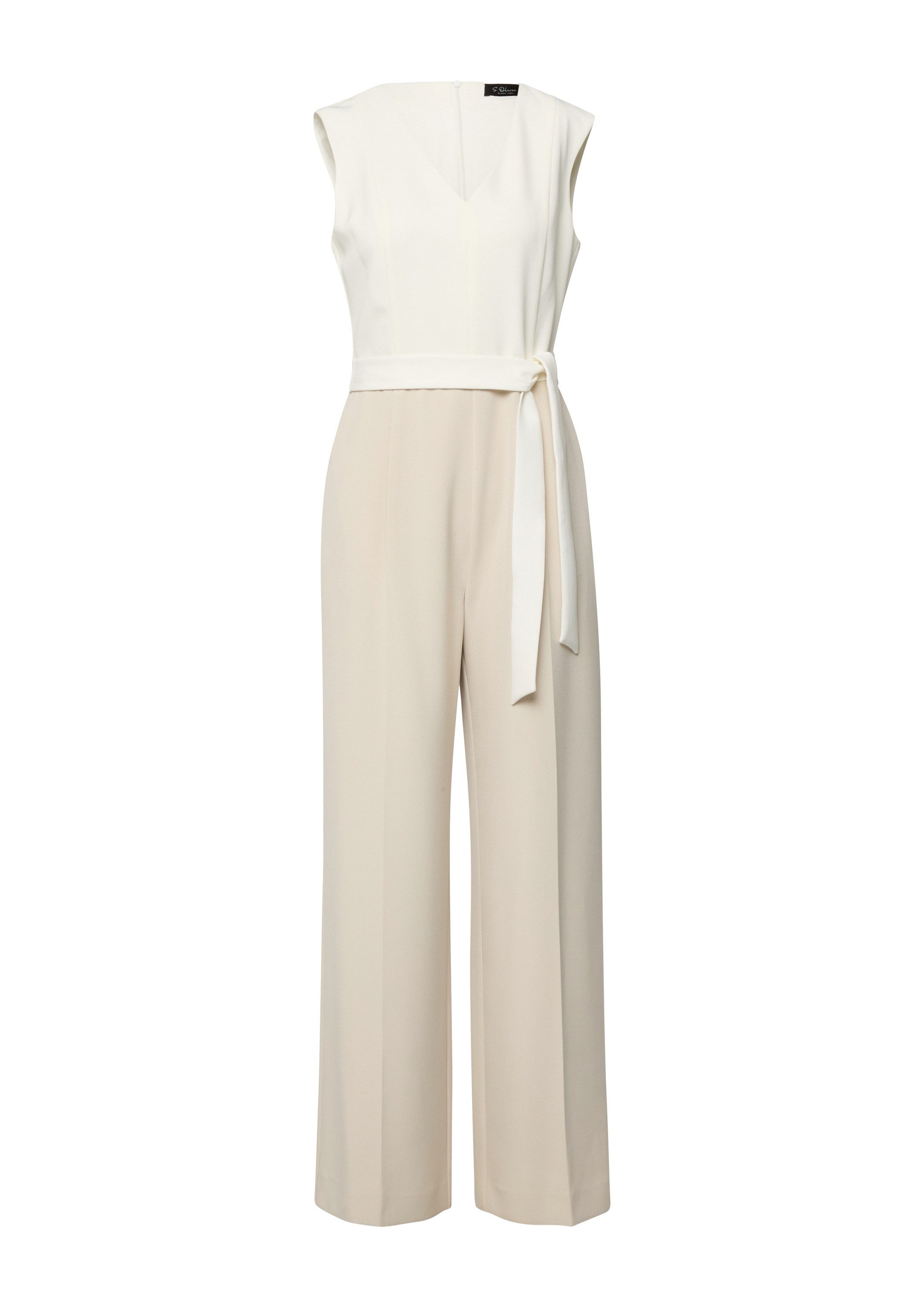 s.Oliver Jumpsuit Overall Ärmelloser Jumpsuit mit Bindegürtel günstig online kaufen