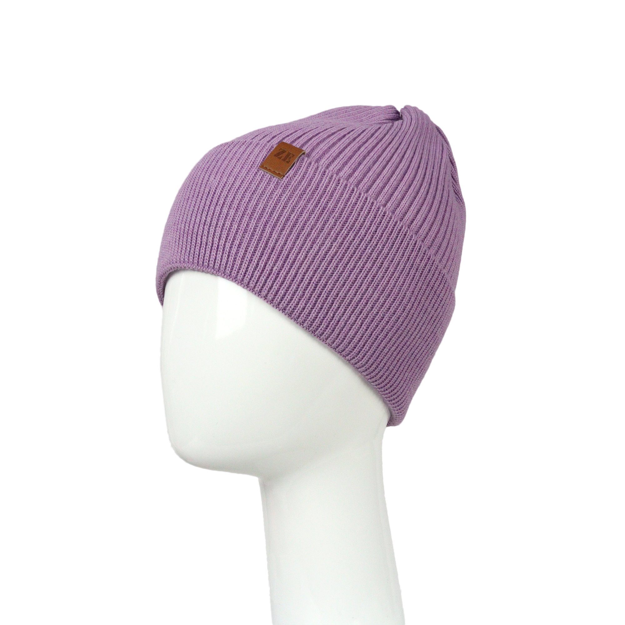 Mütze lavendel Strickmütze Kira ZEBRO