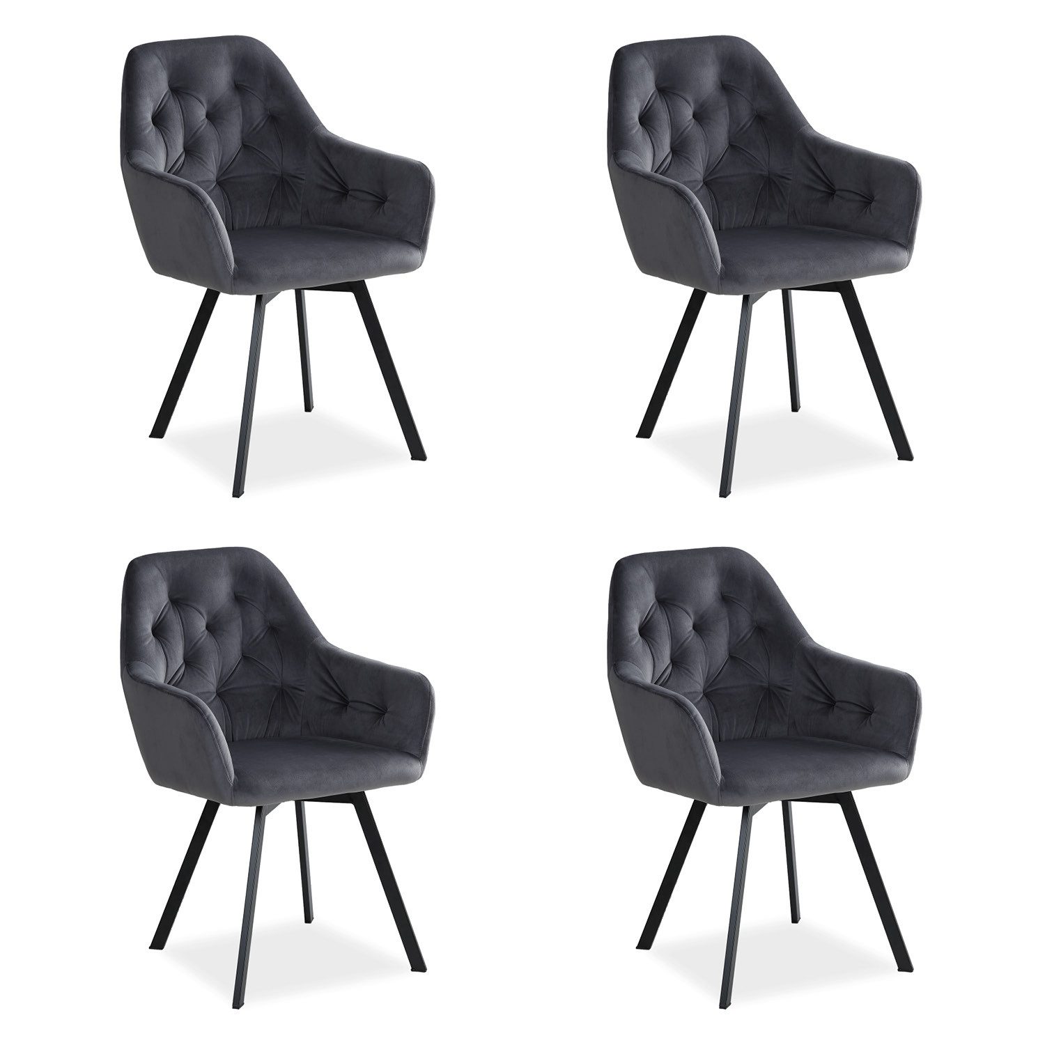 Homestyle4u Polsterstuhl Polstersessel Stühle Küche Esszimmerstuhl günstig online kaufen