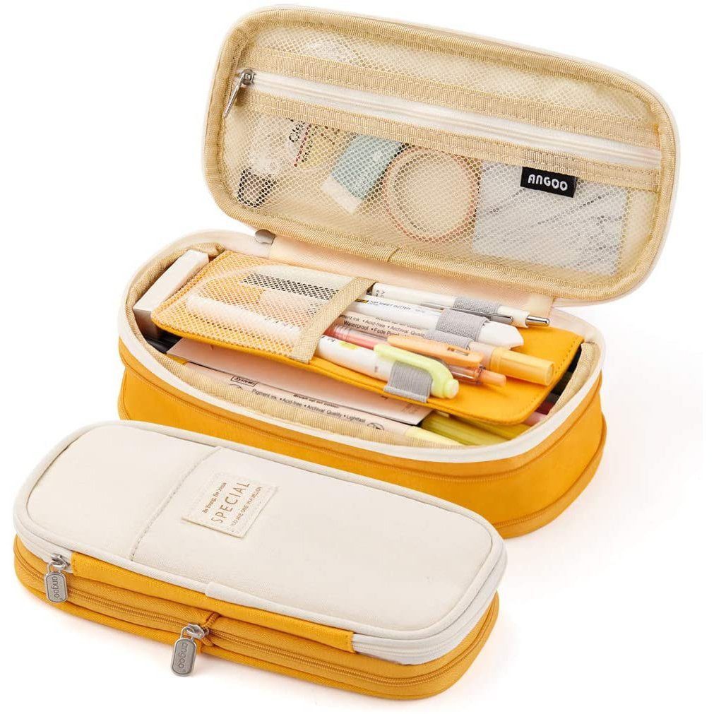 ibettertec Federmäppchen Federmäppchen Stifteetui mit Fächern, große Kapazität, 22*11*6.5cm