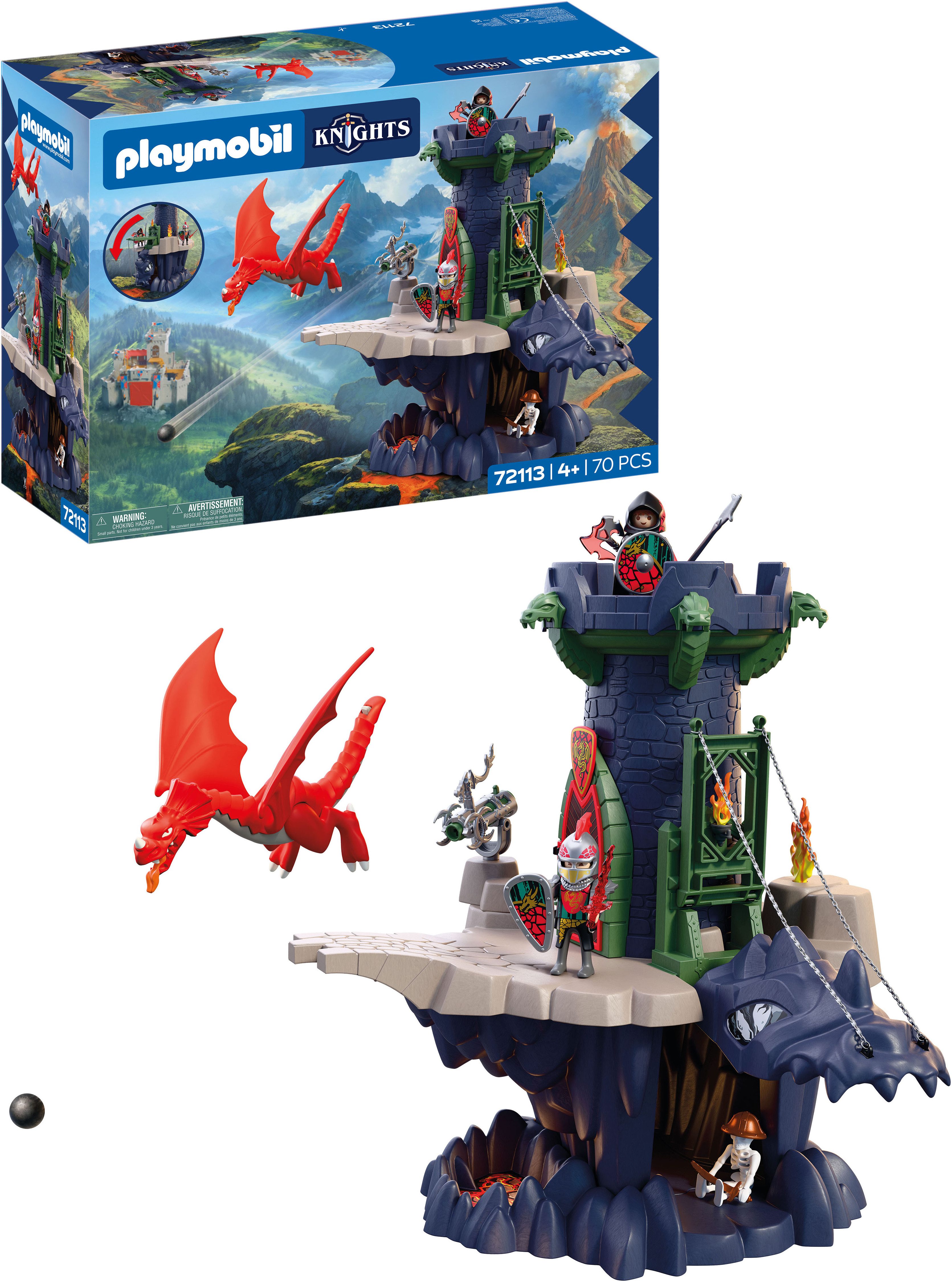 Playmobil® Drachenritterturm (72113), Knights Konstruktions-Spielset, (70 St), Made in Europe