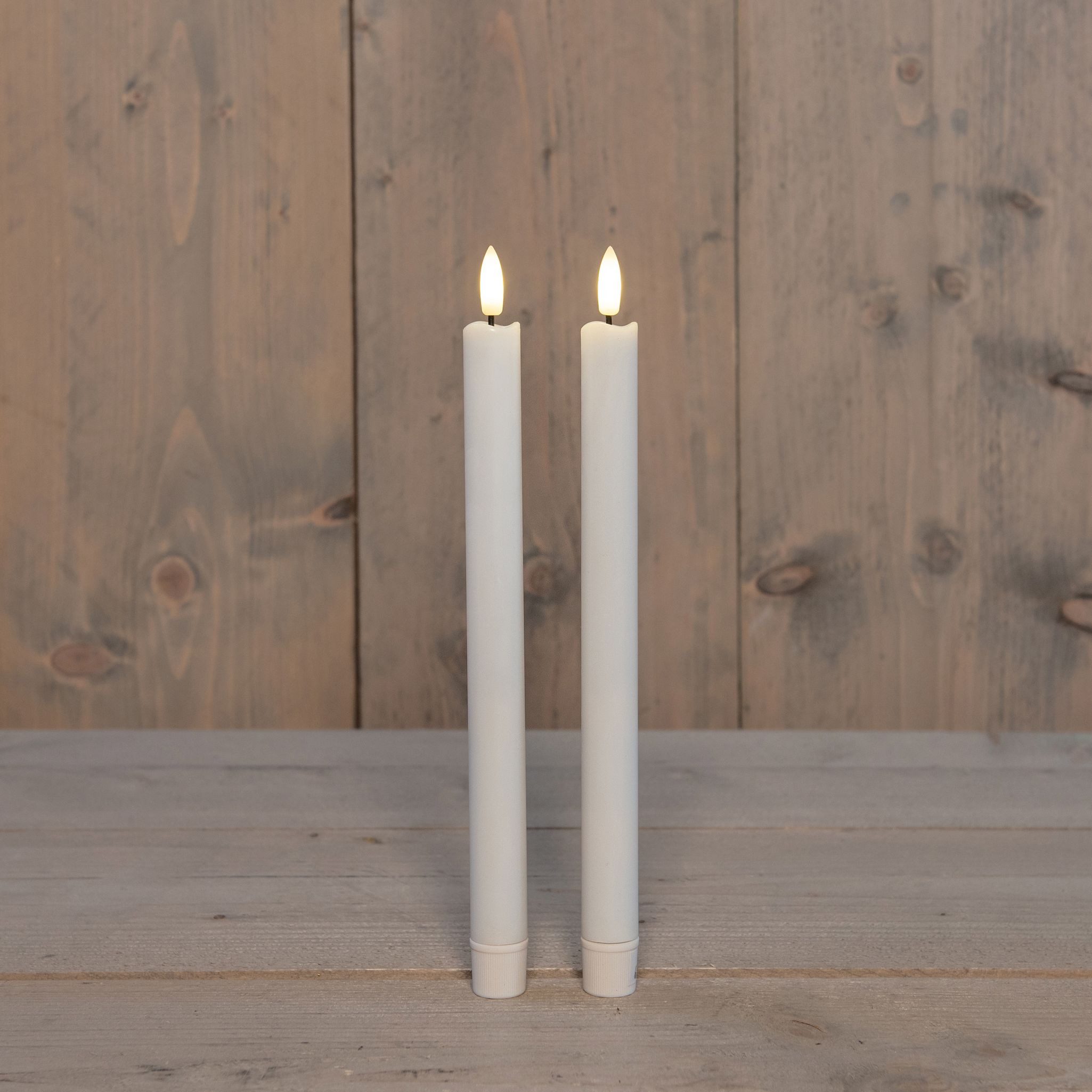 Coen Bakker Deco BV LED-Kerze LED 2er Set Stabkerzen, 2 x 2AAA, versch. Farben (2-tlg)