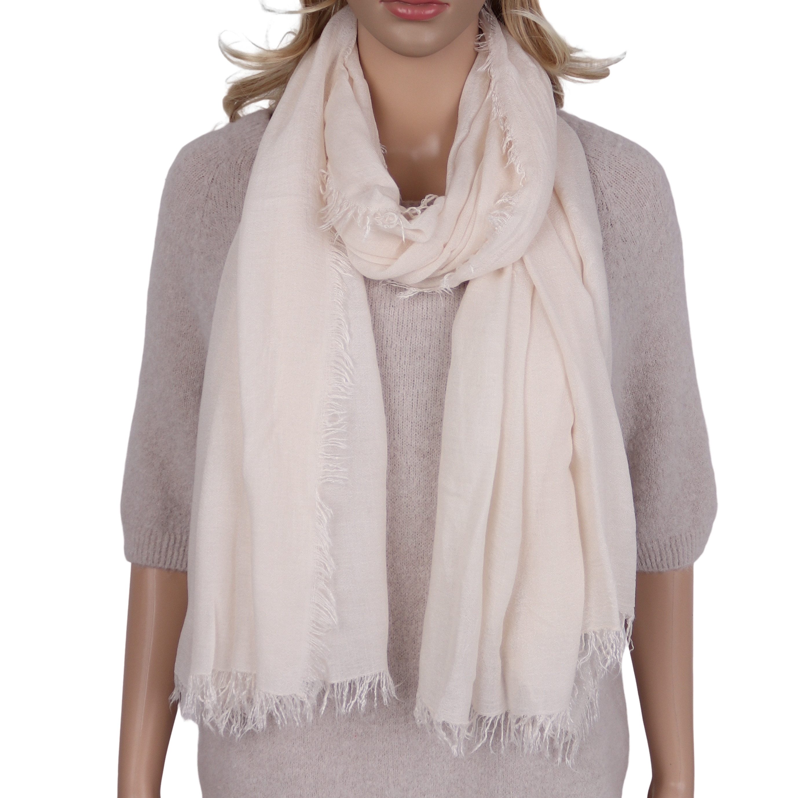 MIRROSI Modeschal weicher unifarbe Schal aus 100% Modal, Made in Italy, (viele tolle Farben zur Auswahl), Damen Halstuch ideal für Frühling, Sommer, Herbst