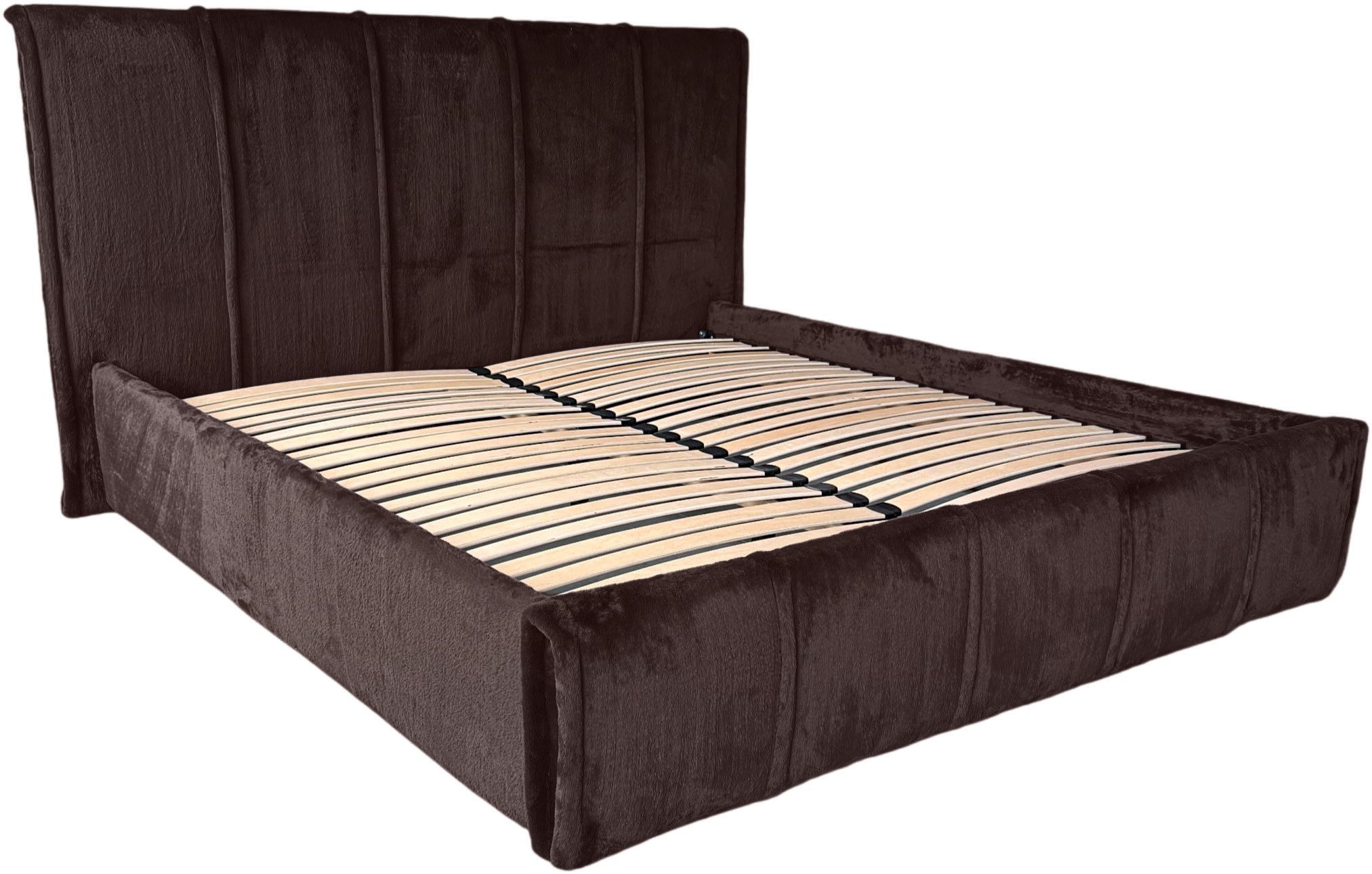 OTTO home Polsterbett EVELLINA in der Größe 180x200 cm, mit flauschigem Stoff bezogen, wahlweise mit Lattenrost und King-Matratze (28cm)