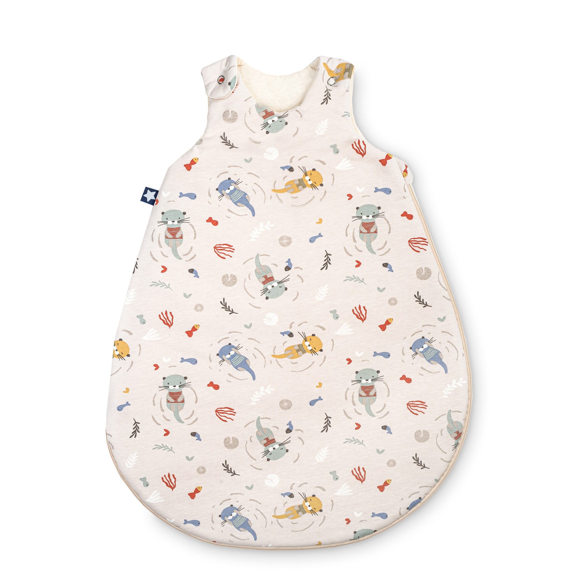 Julius Zöllner Babyschlafsack Little Otti Babyschlafsack Sky 62x68 (Packung, 1 tlg), Babyschlafsack Sky 62x68