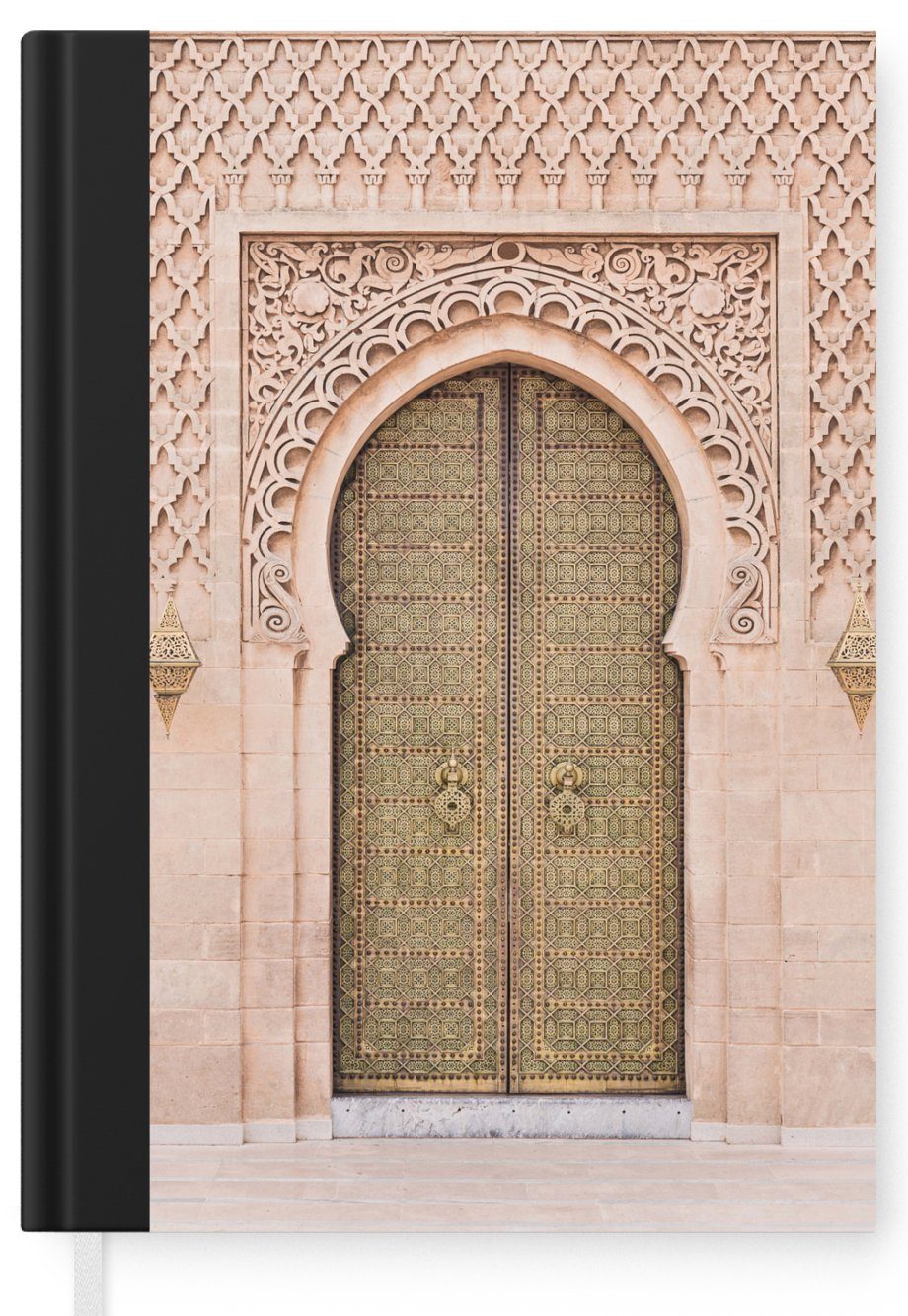 Merkzettel, Kunst Haushaltsbuch Seiten, 98 Tür Journal, - MuchoWow Tor, Tagebuch, - Notizheft, Marokkanische Rosa Notizbuch - A5,