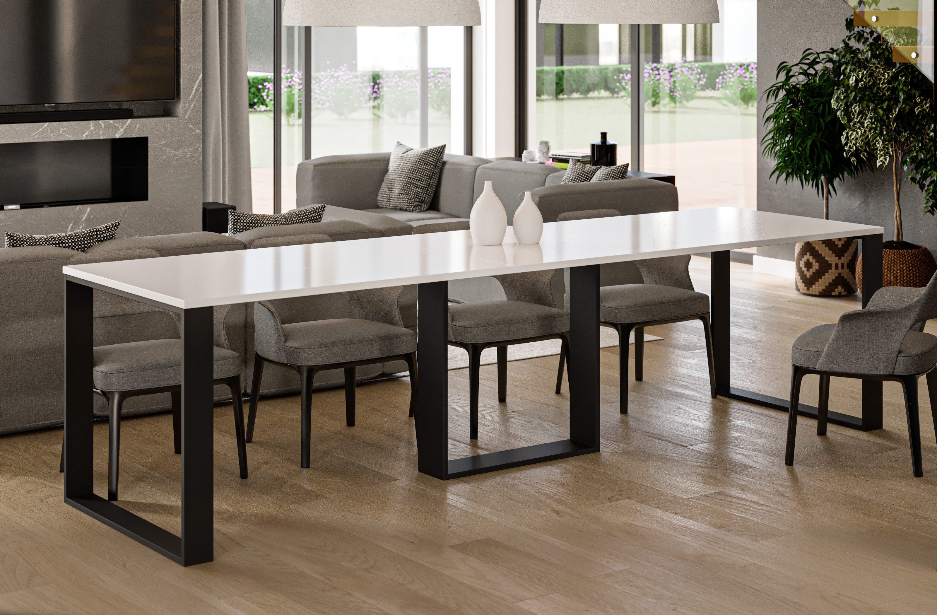 Endo-Moebel Esstisch Esstisch Kufentisch Borys 130 / 310 Küchentisch ausziehbar