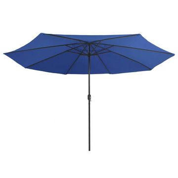 furnicato Sonnenschirm mit Metall-Mast 390 cm Azurblau