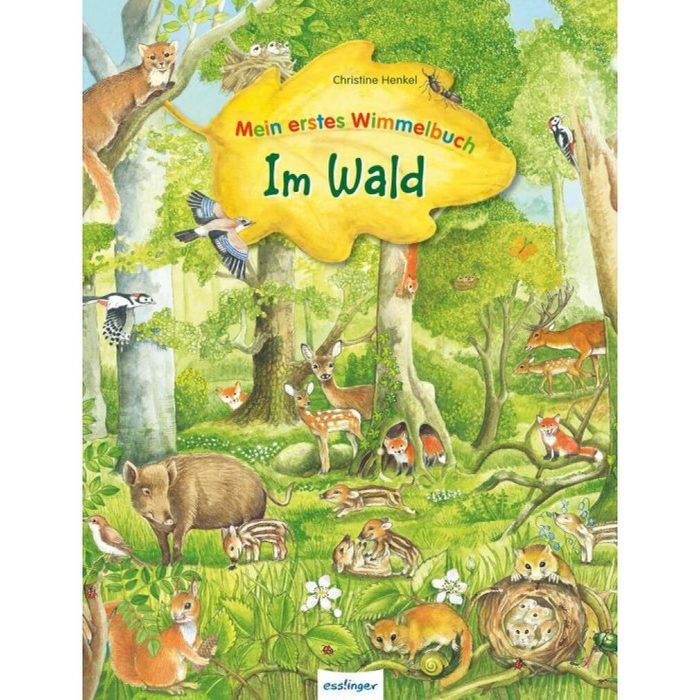 Thienemann Esslinger Verlag Malbecher Mein erstes Wimmelbuch: Im Wald
