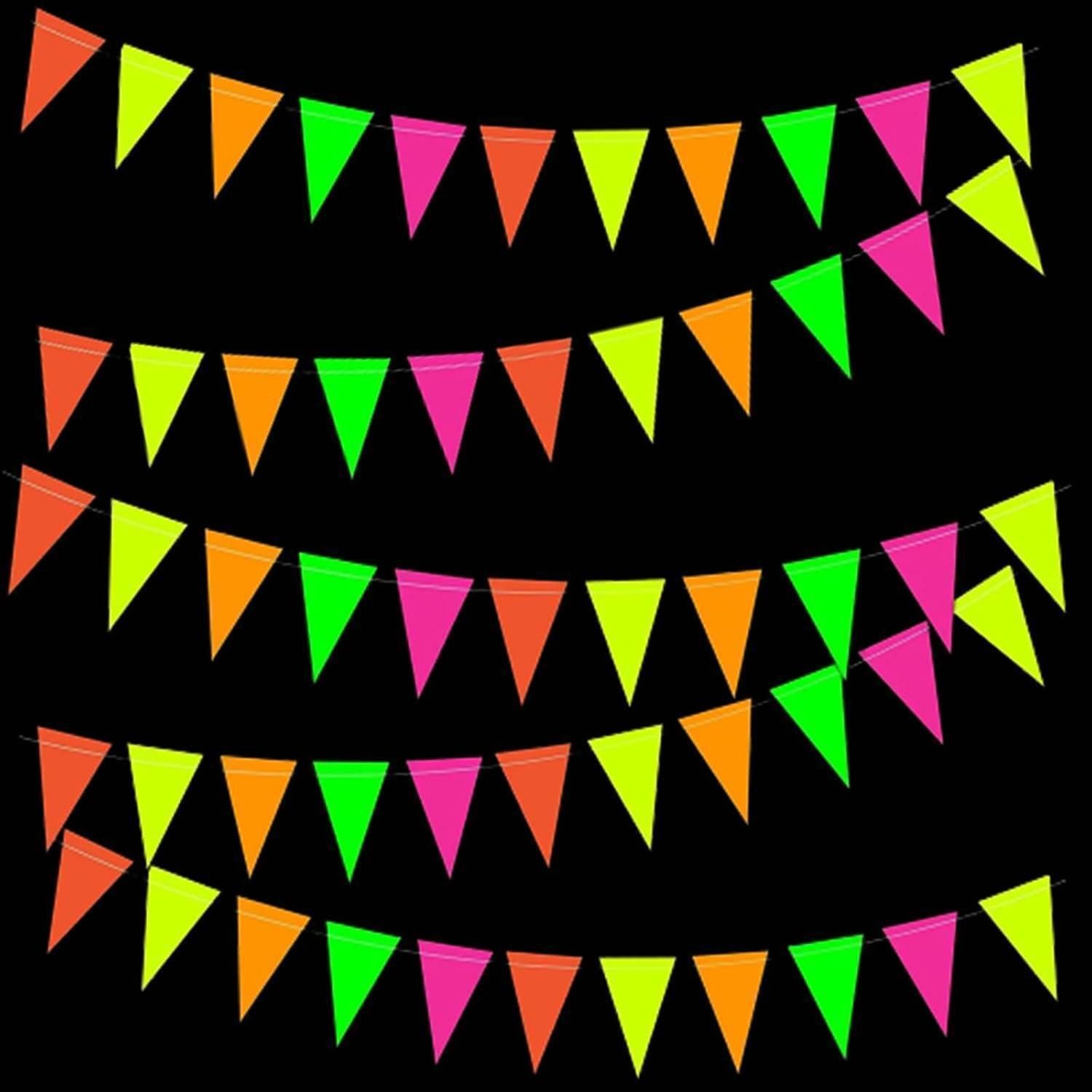 LuxusKollektion Wimpelkette Neon Party Deko