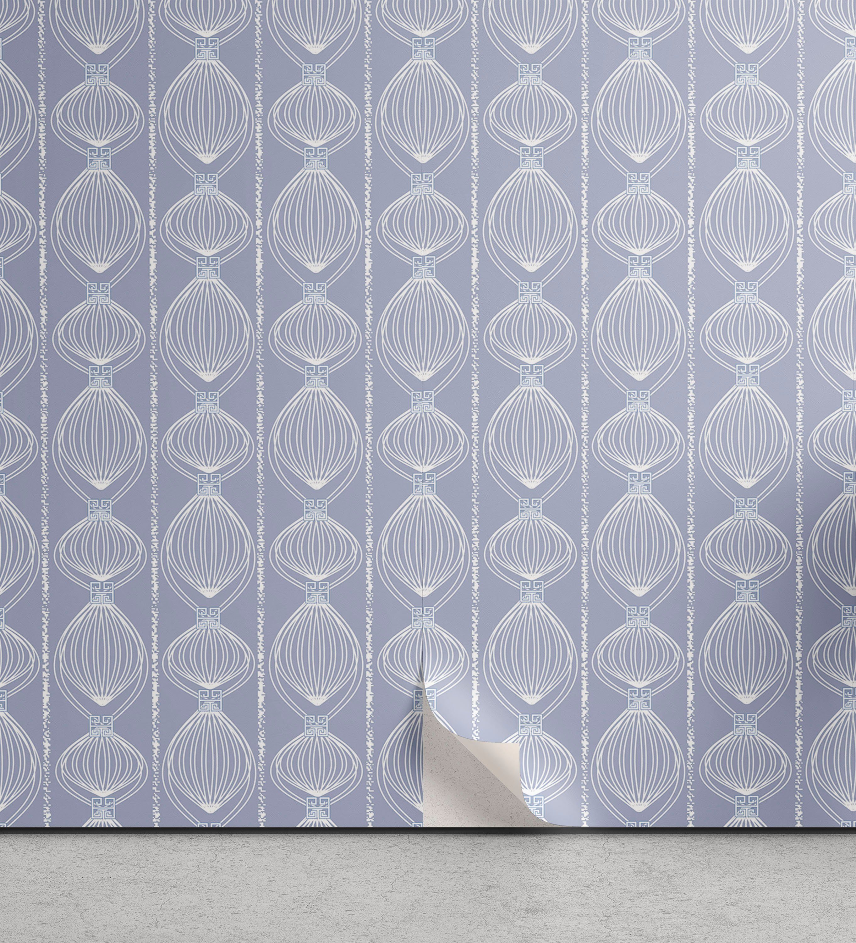 Abakuhaus Vinyltapete selbstklebendes Wohnzimmer Küchenakzent, Abstrakt Oval Shaped Ellipse Runden