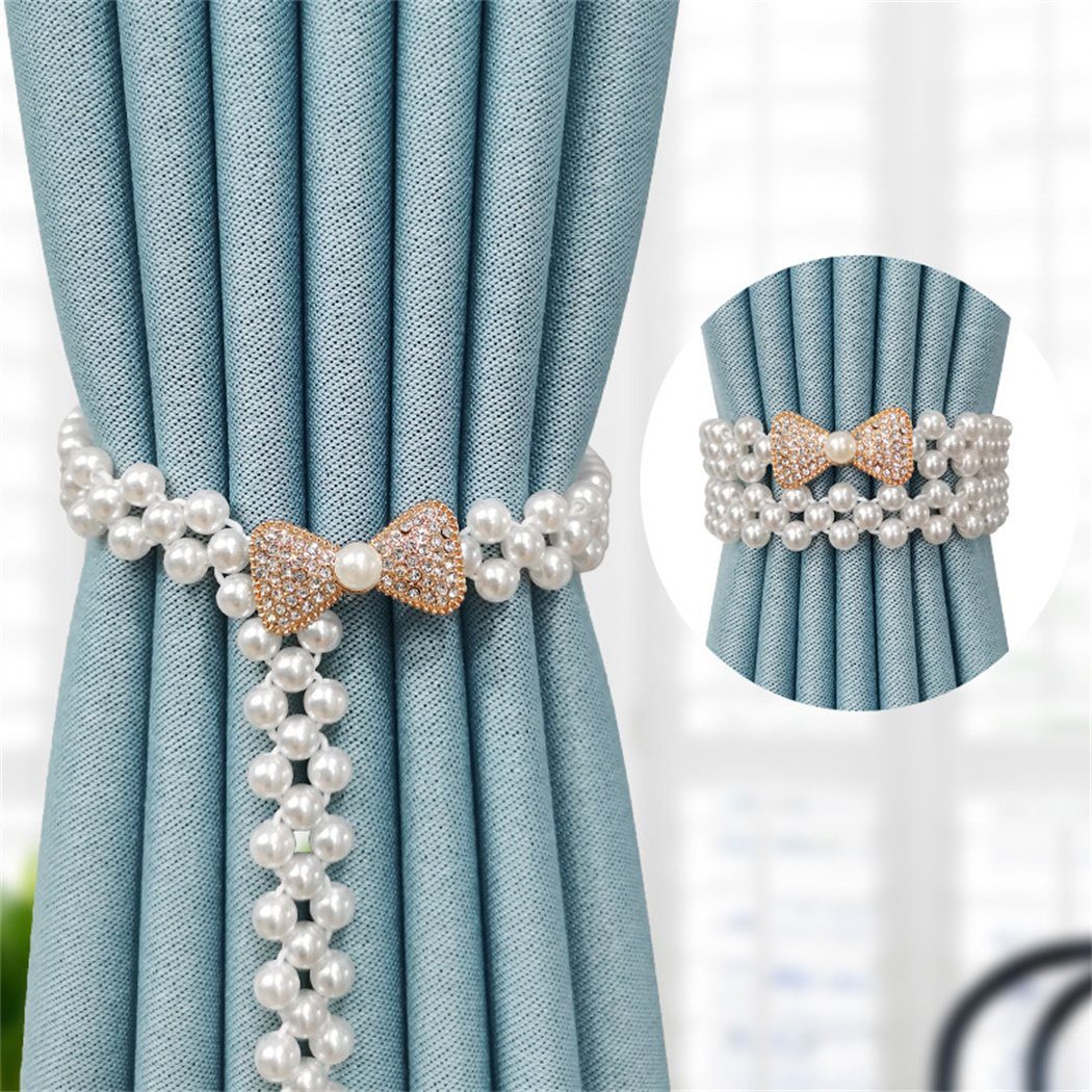 Vorhänge, modernes einfaches DAYUT, (1-tlg) Perlenvorhangband, Raffhalter für Raffhalter