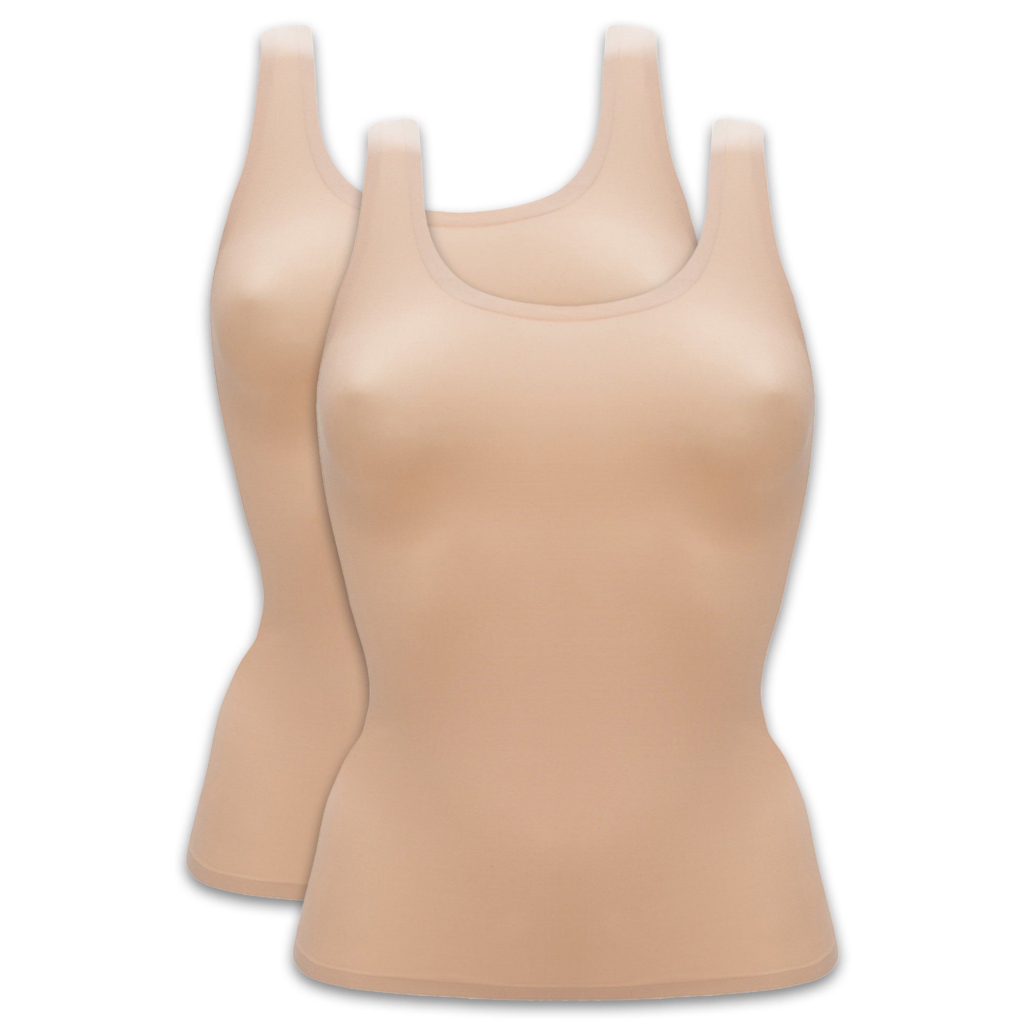 Unterhemd Damen Unterhemd 2er Pack Synthetisch SOFTSTRETCH