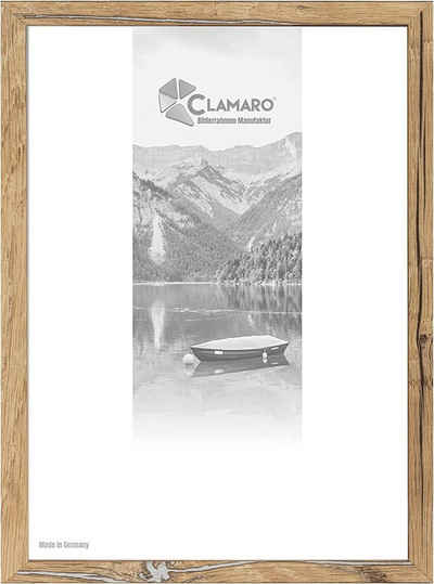 Clamaro Bilderrahmen Bilderrahmen Eiche Altholz CLAMARO Collage nach Maß FSC® Holz Modern eckig M3016 90x130 in Eiche Altholz