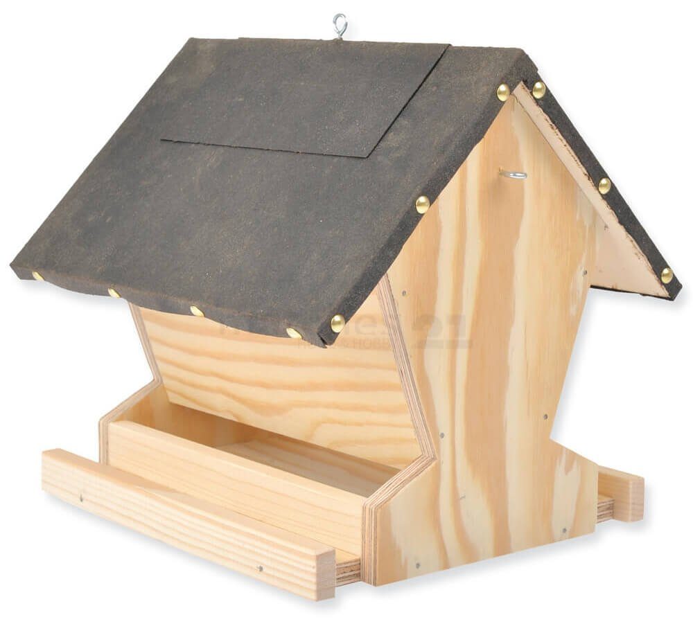 Vogel Futterhaus doppelseitig Kinder Holzbaukasten