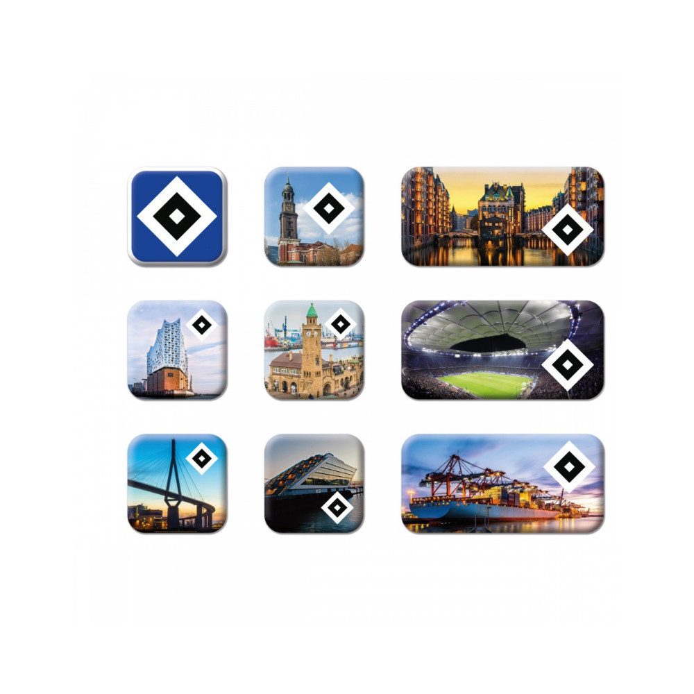 VertriebsArena GmbH Magnet HSV Magnet 9er Set