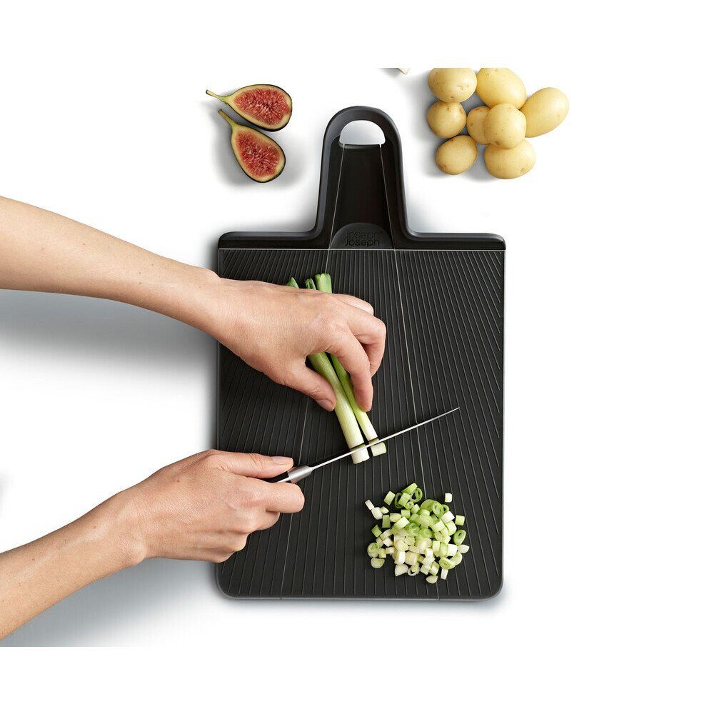 Joseph Joseph Schneidebrett Schneidebrett faltbar 45x26 cm Chop2Pot Plus schwarz, Kunststoff, Schneidebrett faltbar, 45,00cm, Kunststoff, schwarz