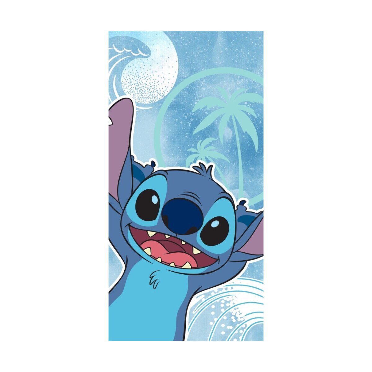 Lilo & Stitch Badetücher Lilo & Stitch Badetuch 70x140cm – Wave Strandtuch Desig, 100% Baumwolle (1-St)