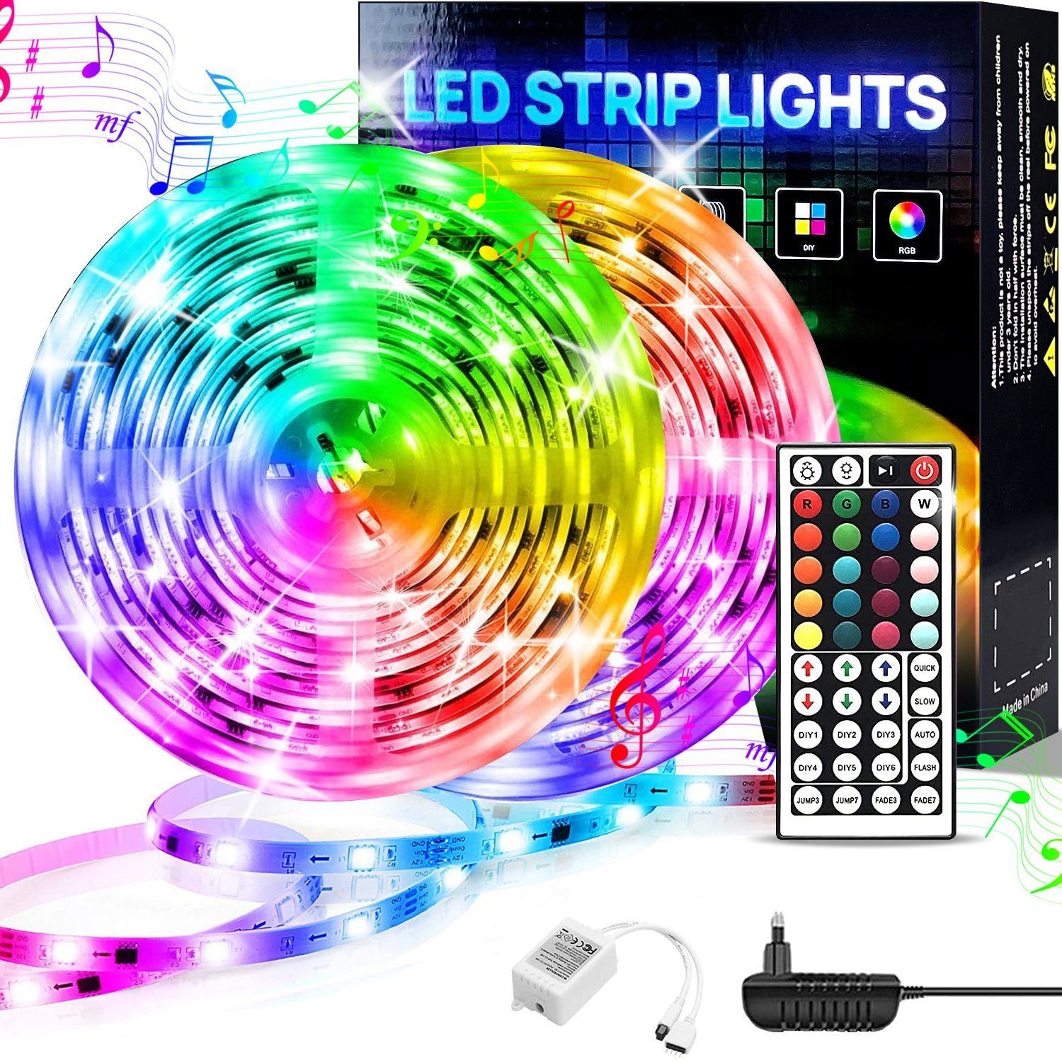 Oneid LED-Streifen »LED Strip 5m/10m/20m, RGB LED Streifen, Farbwechsel LED  Band mit IR Fernbedienung / Wifi, für die Beleuchtung von Haus, Party,  Küche« online kaufen | OTTO