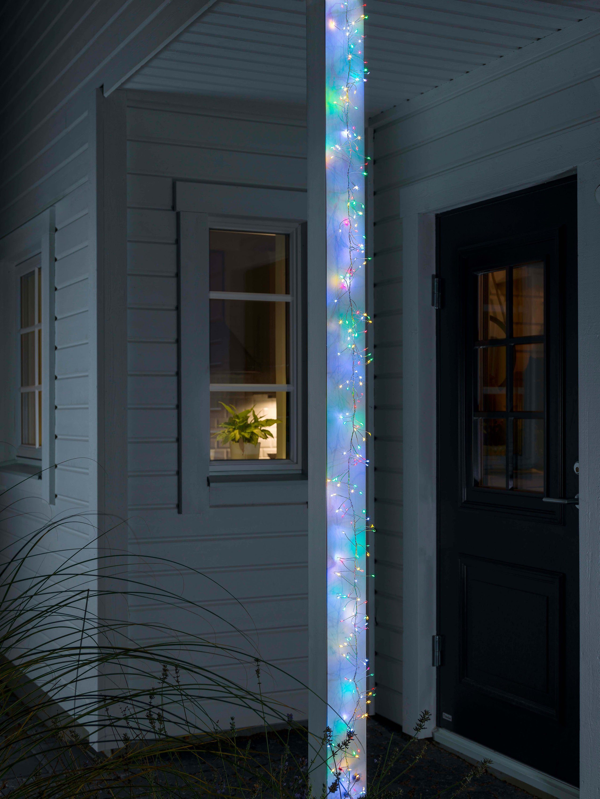 Büschellichterkette LED-Lichterkette, KONSTSMIDE Dioden mit LED 360-flammig, 360 Funktionen, Cluster, 8 Micro