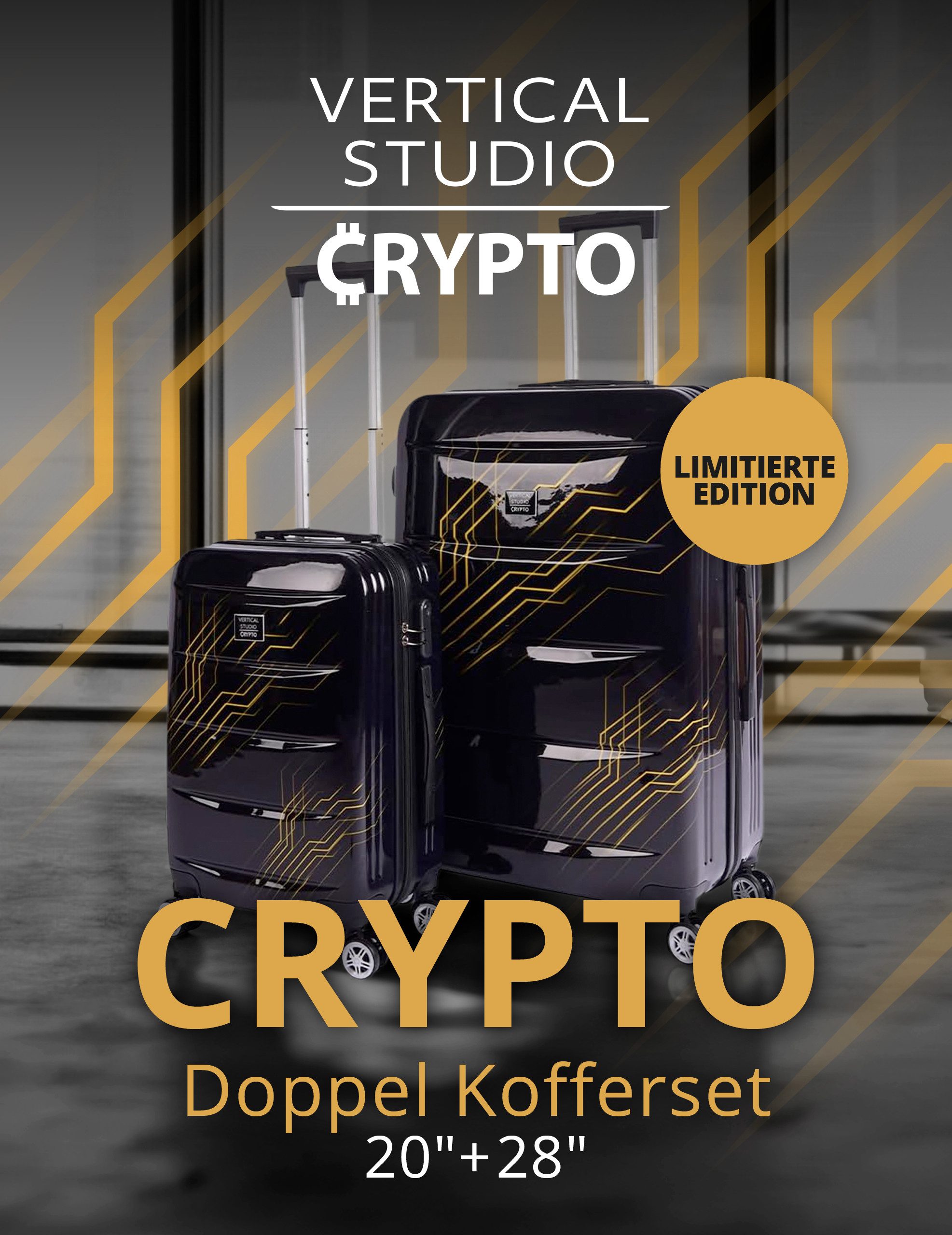 VERTICAL STUDIO Handgepäck-Trolley x CRYPTO "Bull Run" 20" 28"