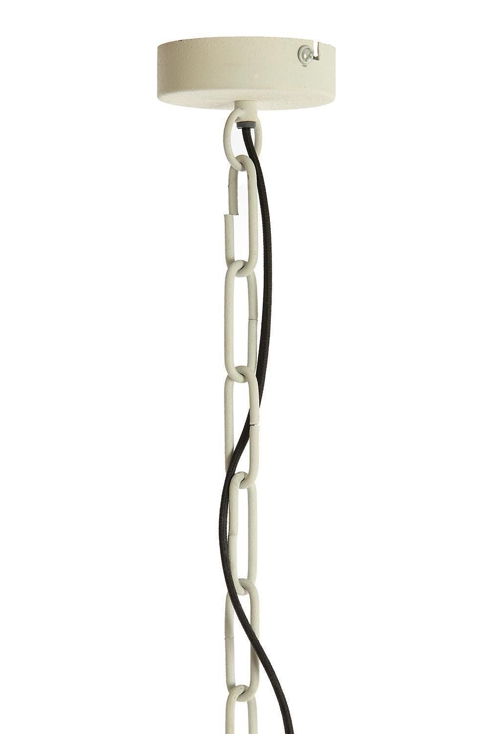Light & Living Pendelleuchte KYLIE, 1-flammig, Creme, Metall, Ø 60 x H 42 cm, ohne Leuchtmittel