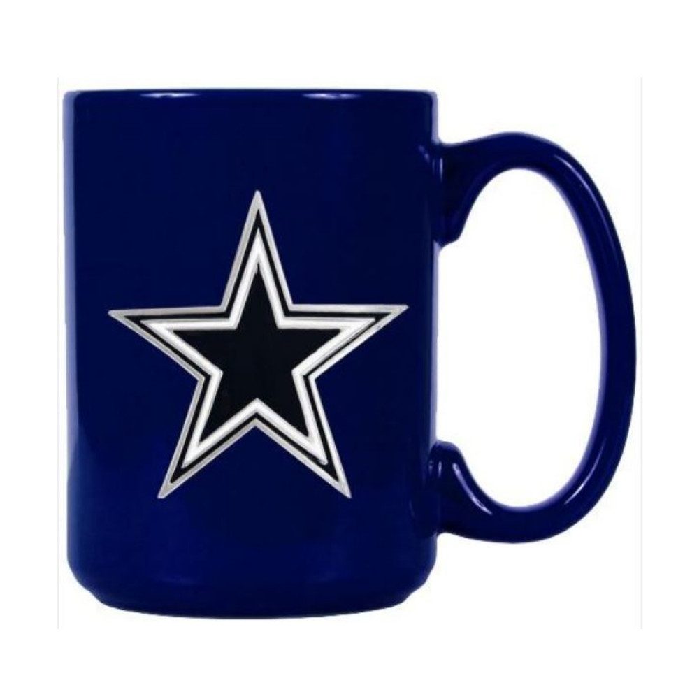 Dallas Cowboys Becher Dallas Cowboys Tasse Metall Team Logo, Keramik