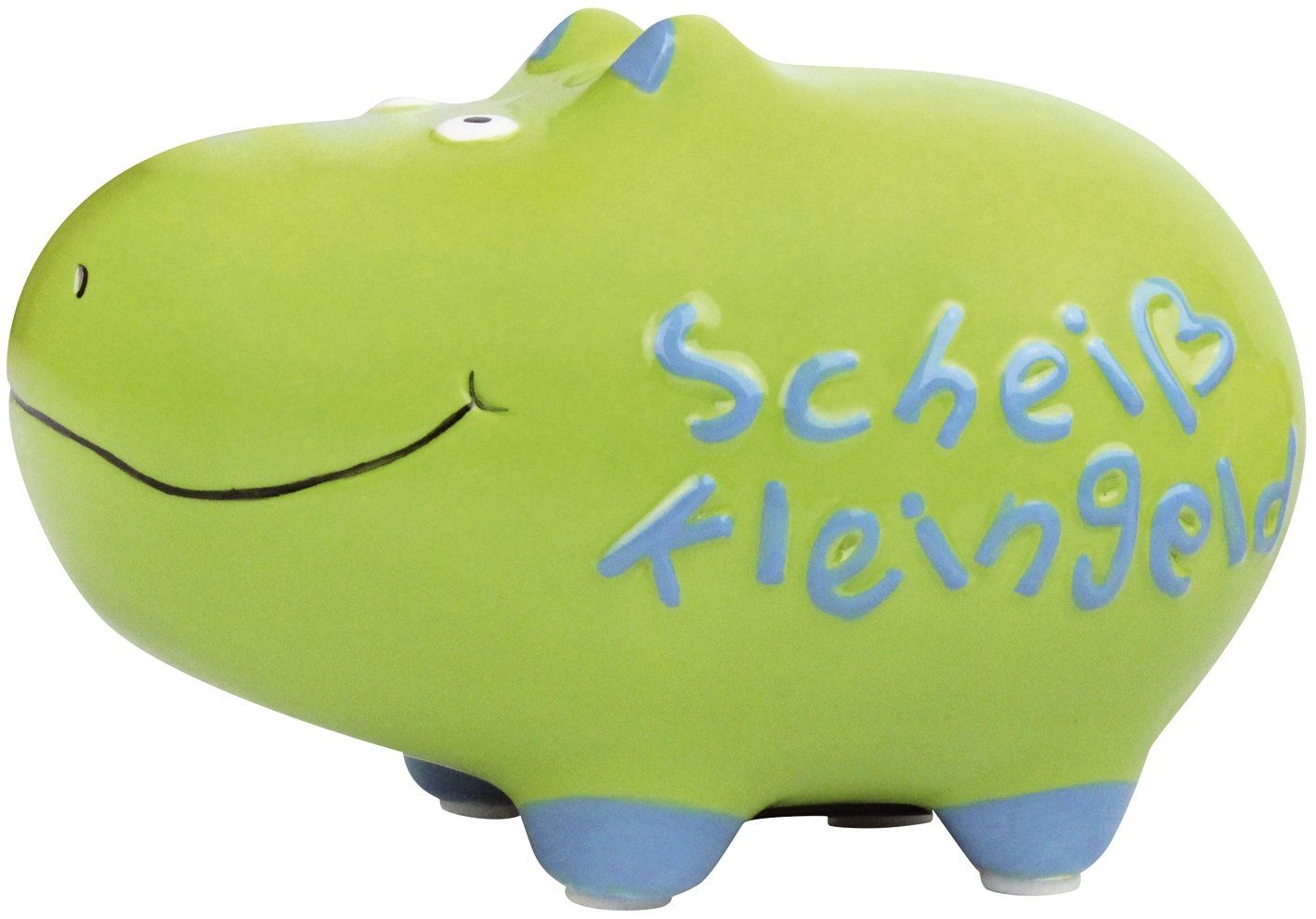 KCG Kugelschreiber KCG 101516 Spardose Hippo "Scheiß Kleingeld" - Keramik, klein