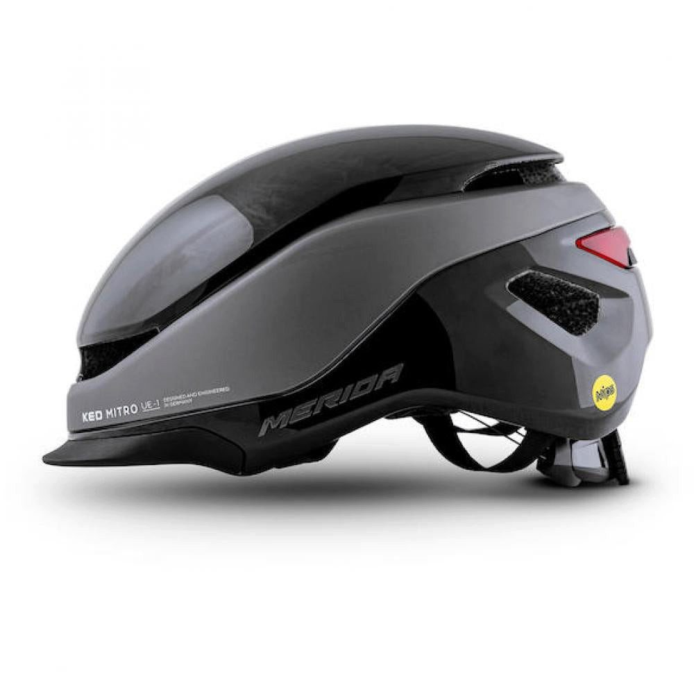 Fahrradhelm Merida Helm Mitro UE-1 M / 52-58 cm schwarz/grau - sicherer Urban-Helm