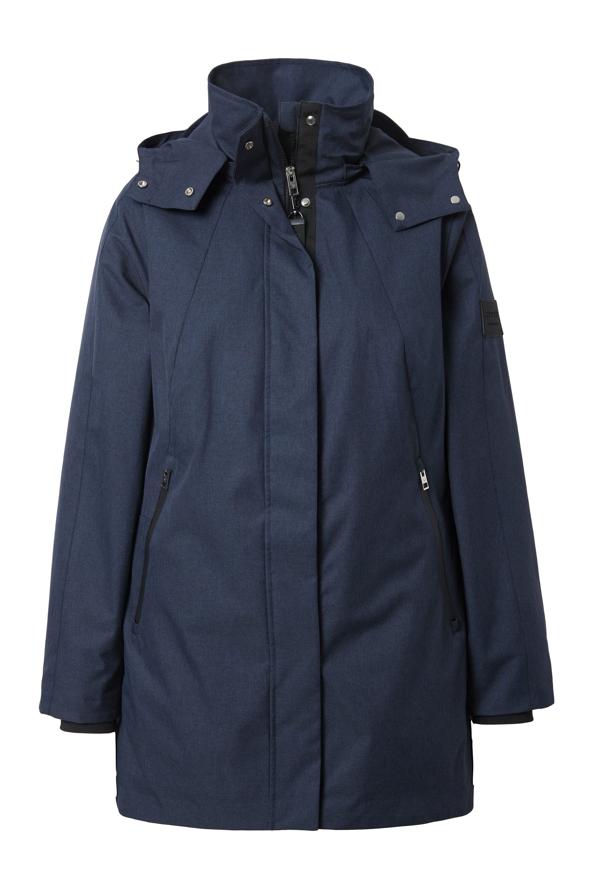 Ulla Popken Parka HYPRAR Funktionsjacke wasserdicht A-Linie Kapuze günstig online kaufen