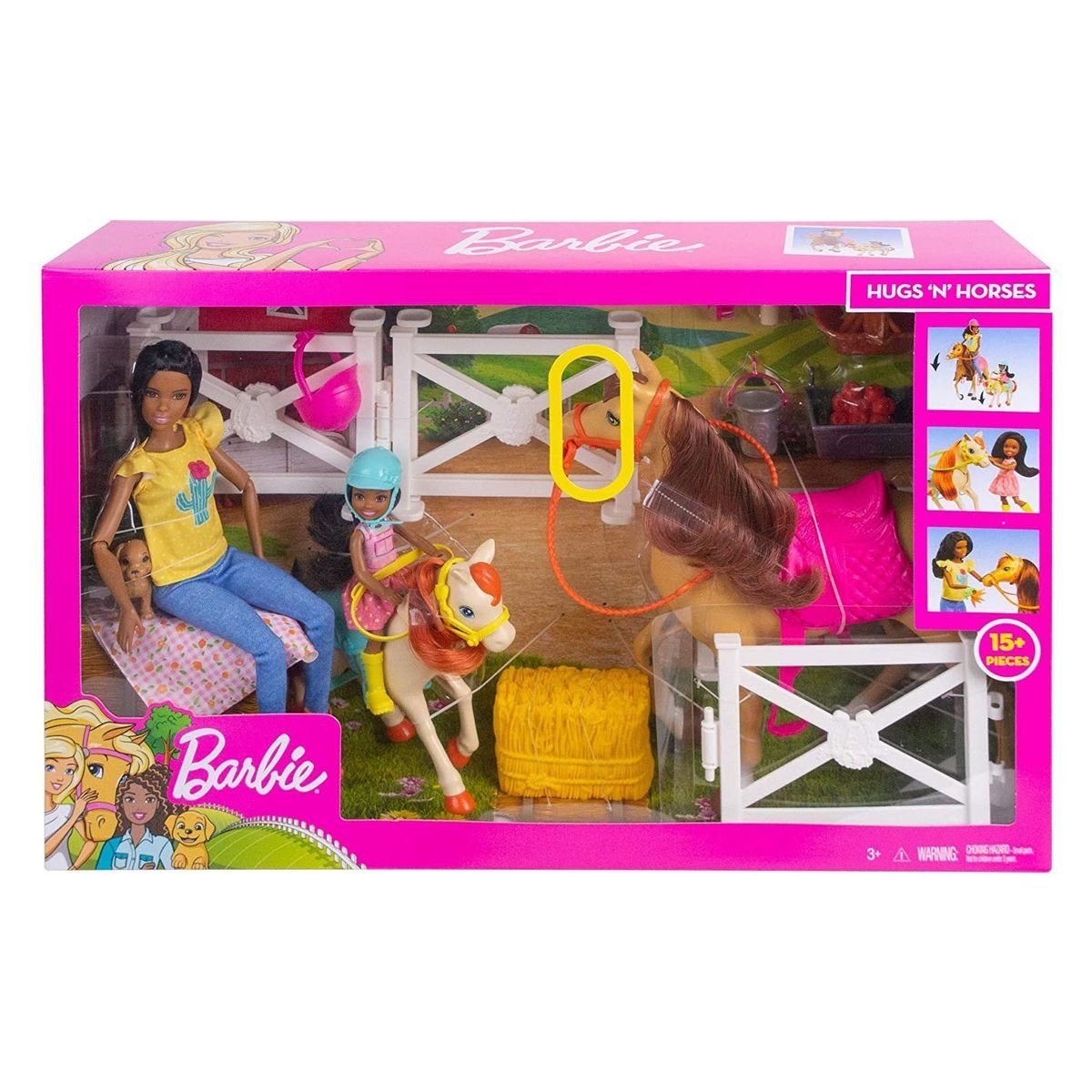 Mattel® Anziehpuppe »Mattel FXH16 - Barbie - Spielset, Puppen und Pferde,  Reitspaß«