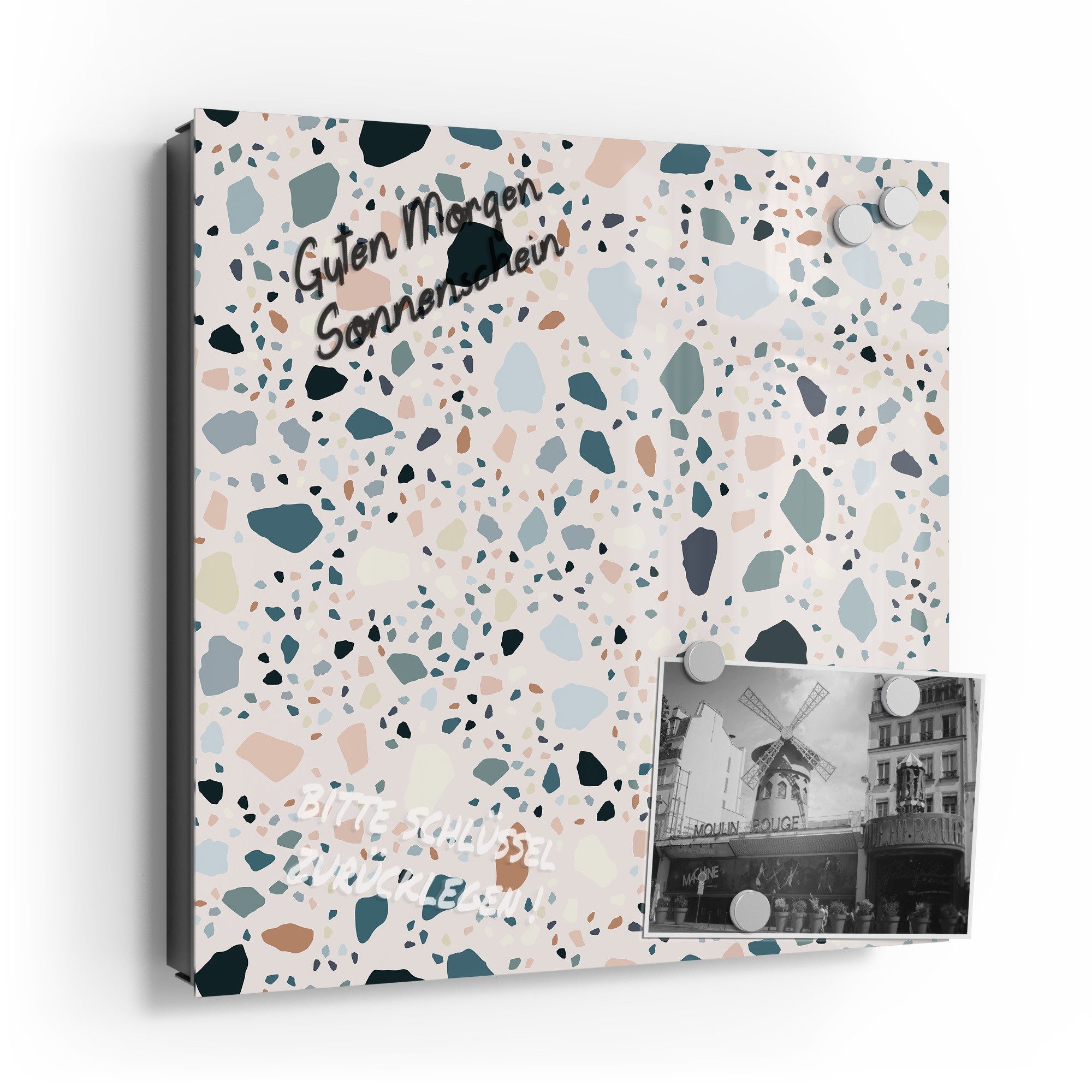 DEQORI Schlüsselkasten 'Moderne Terrazzo', Glas Schlüsselbox günstig online kaufen