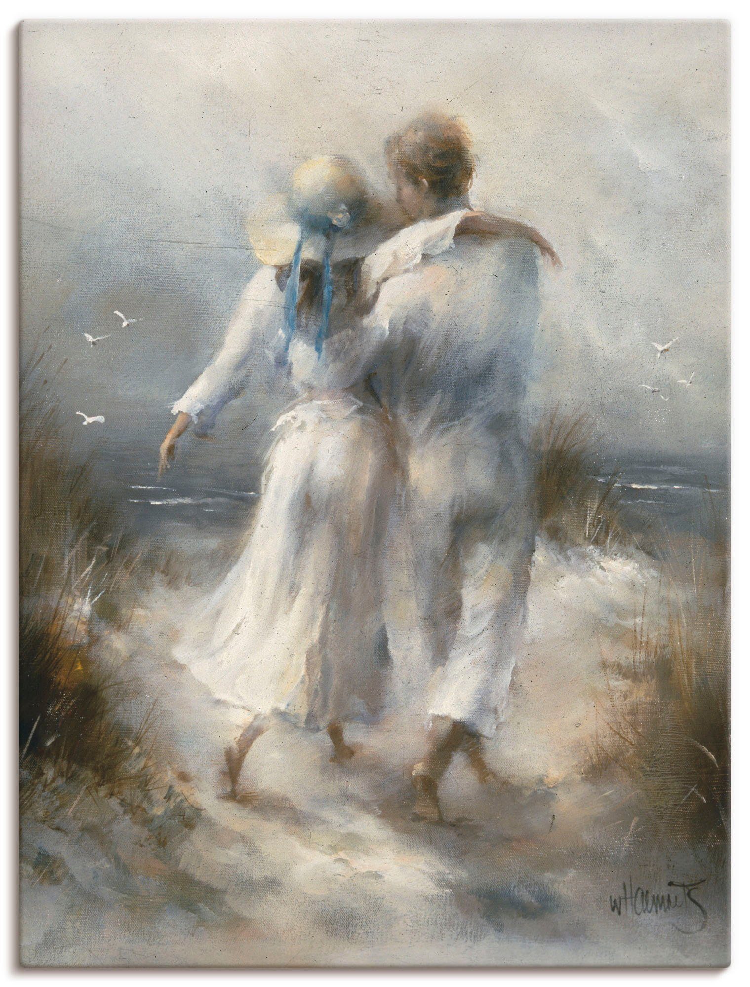 Artland Wandbild Romantik, Paar (1 St), als Leinwandbild, Poster, Wandaufkleber in verschied. Größen