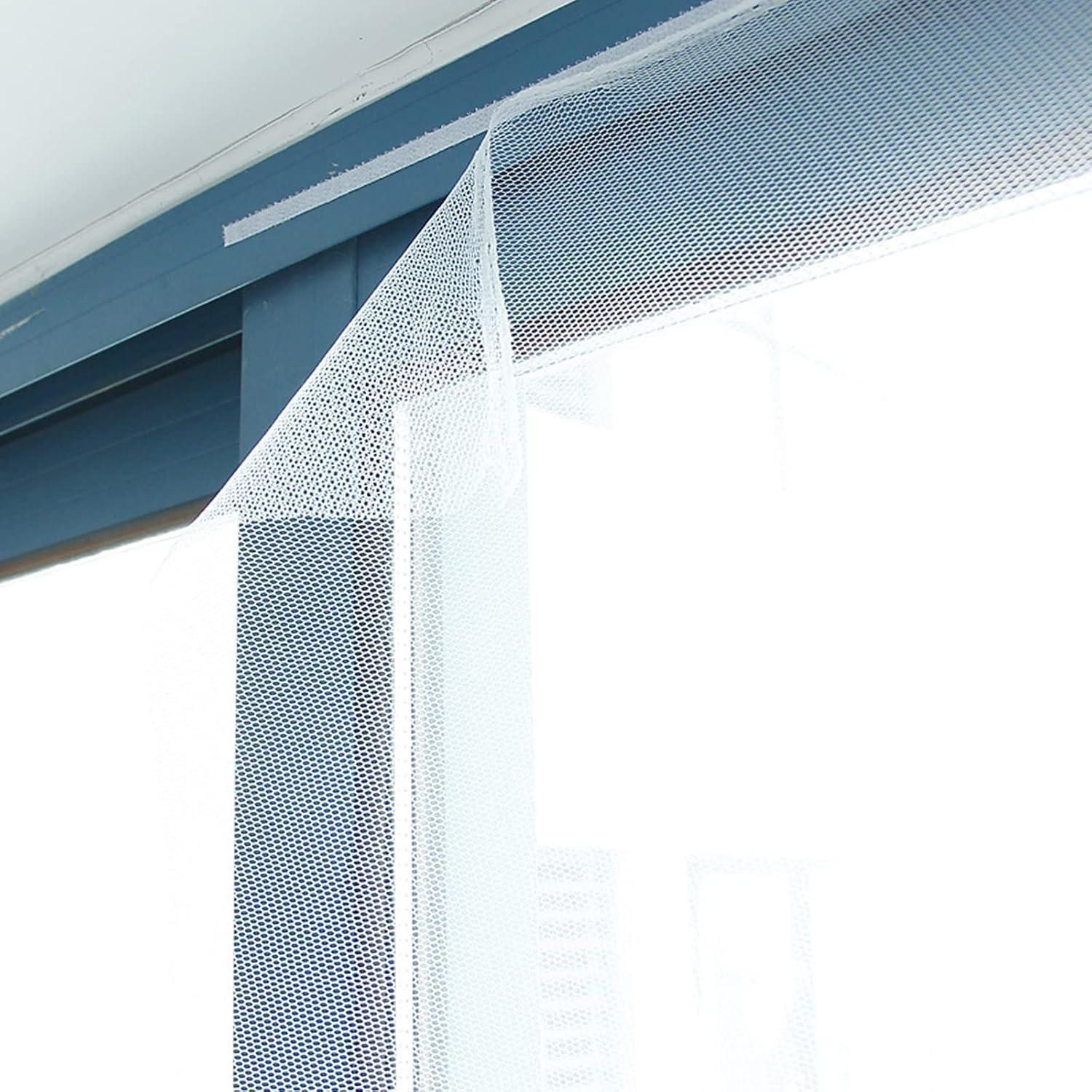 LuxusKollektion Insektenschutz-Fensterrahmen Fliegengitter Fenster Klettband OhneBohren Insektenschutz Weiß
