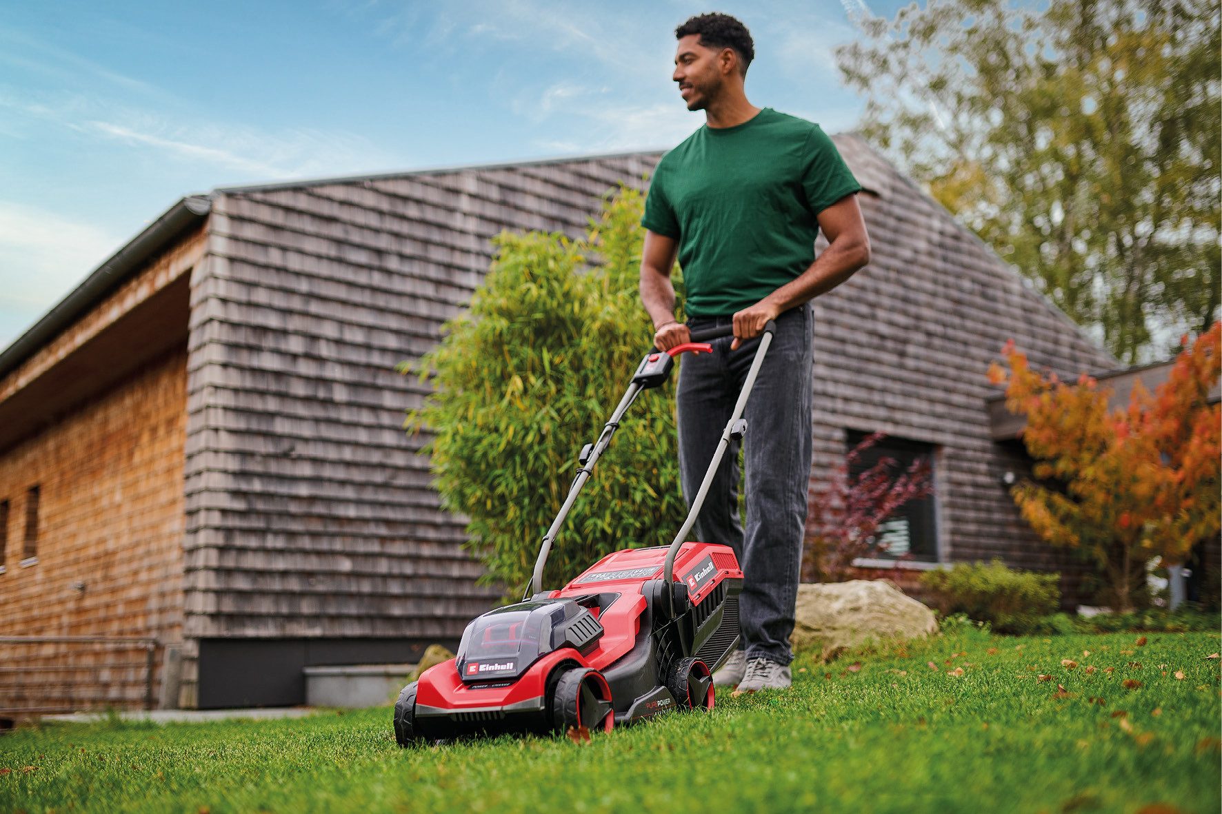 Einhell Akkurasenmäher GE-CM 18/30-1 Li BL-Solo, 30 cm Schnittbreite, ohne Akku und Ladegerät – Bild 4 von 5