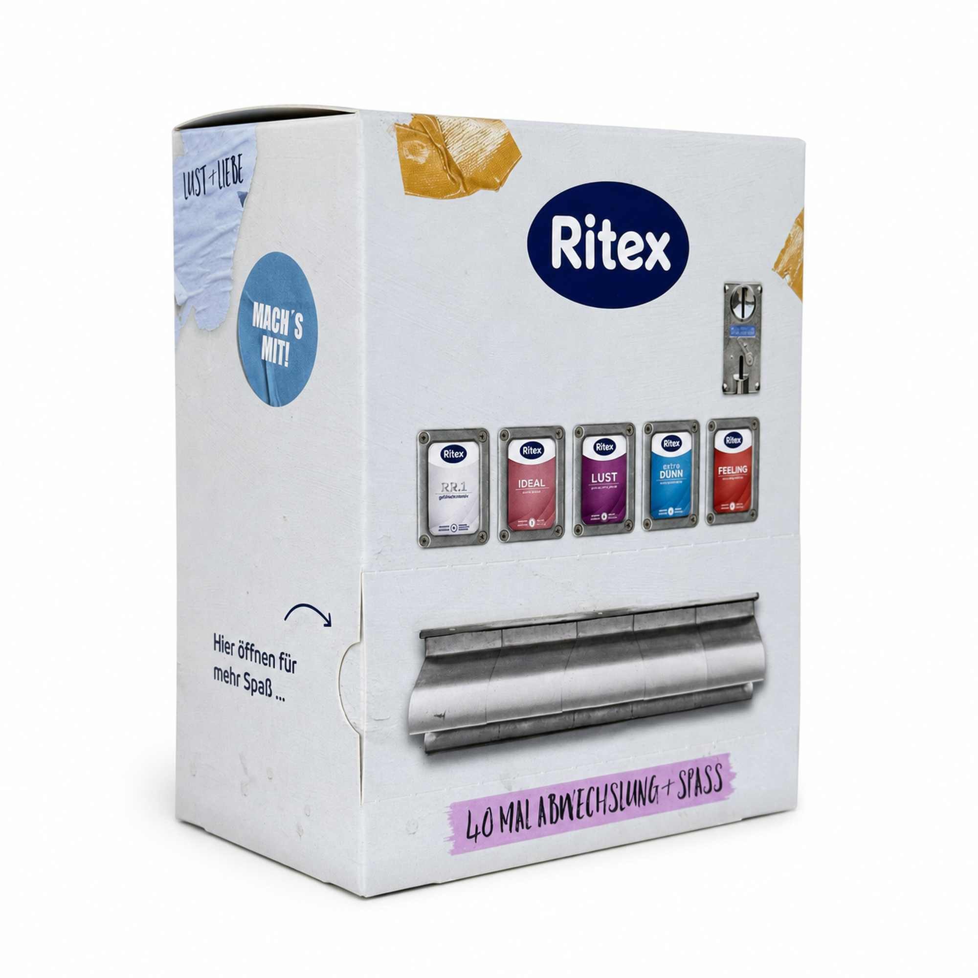 Ritex Kondome RITEX Kondomautomat 5 versch. Sorten Großpackung 40 Stück – Bild 3 von 5