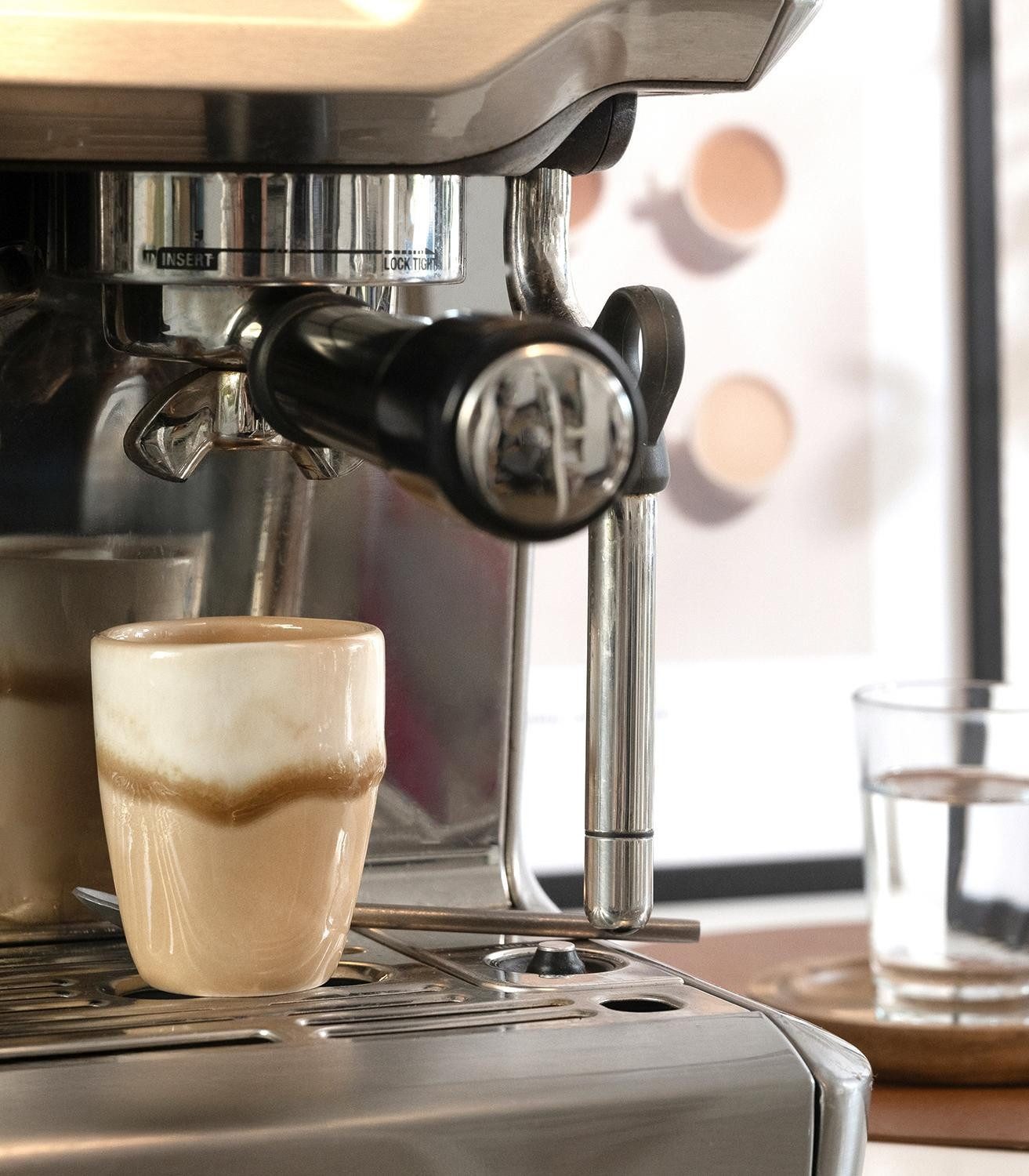 CreaTable Tasse Espressobecher SQUEEZY MOCHA MOUSSE, 80 ml, 1-tlg., Steinzeug, Beige, glasiert