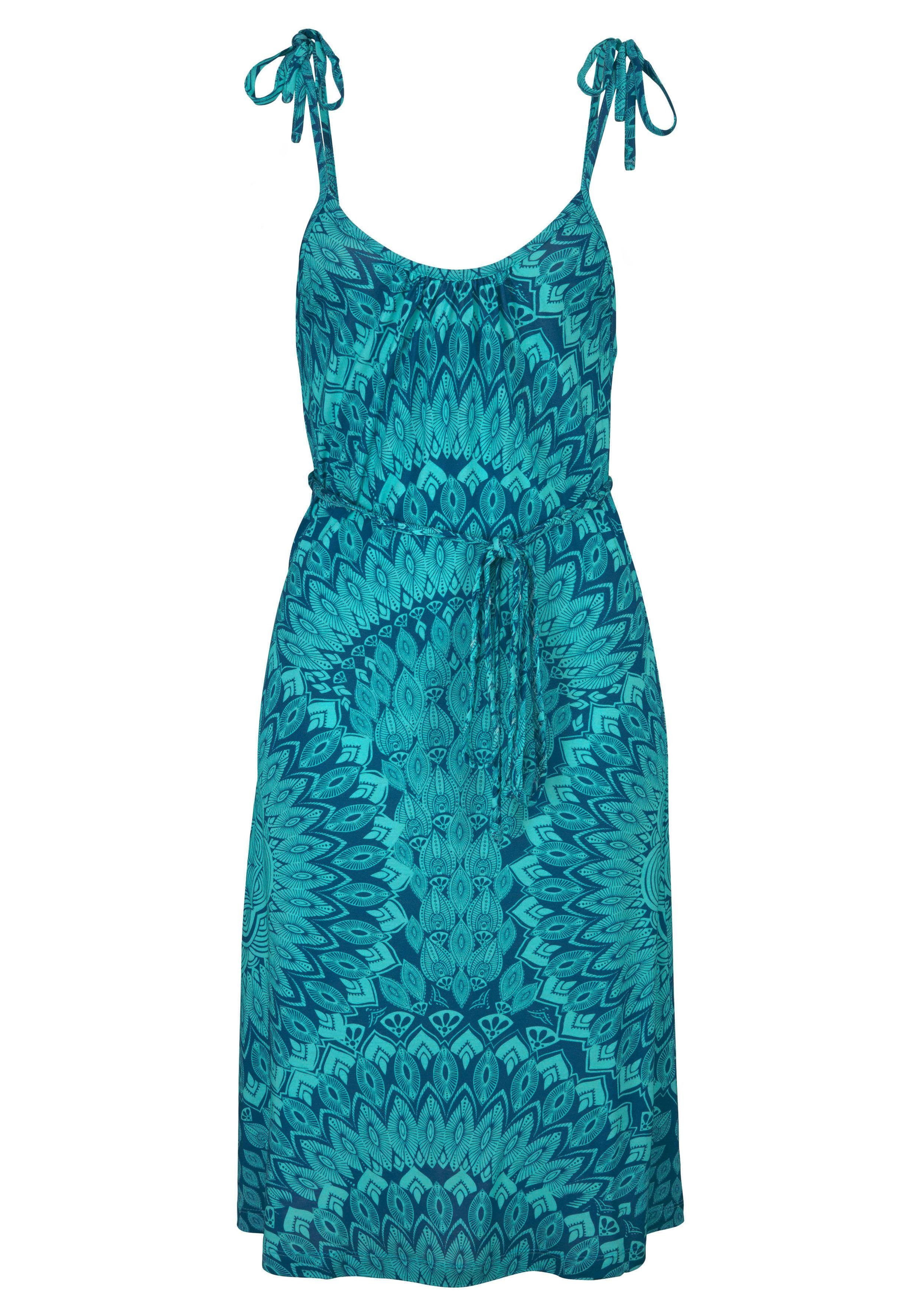 s.Oliver Strandkleid (mit Bindeband) im Alloverdruck, Sommerkleid im Ethno-Stil. € 39,99