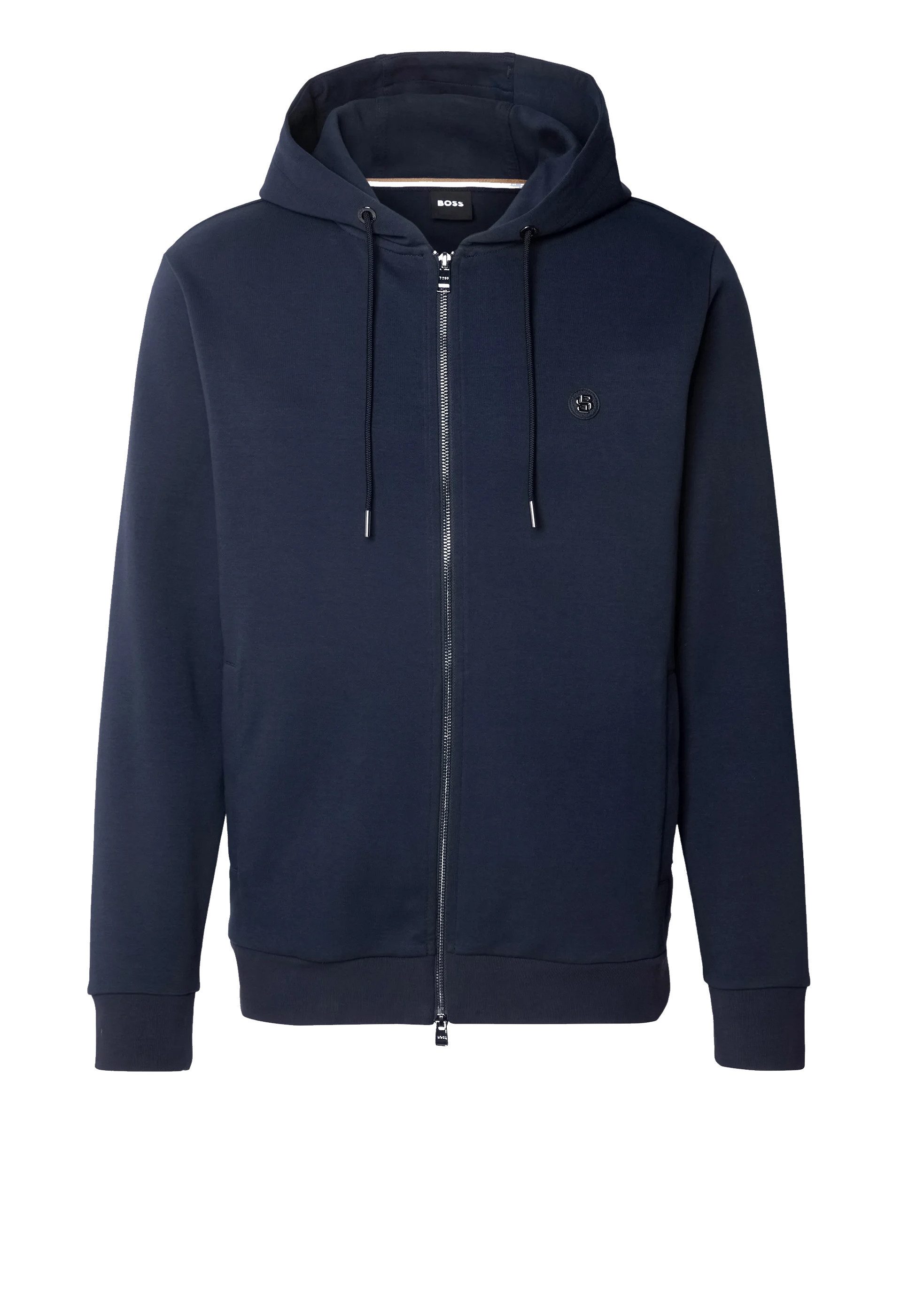 BOSS Sweatjacke mit Doppel-B-Monogramm (1-tlg) günstig online kaufen