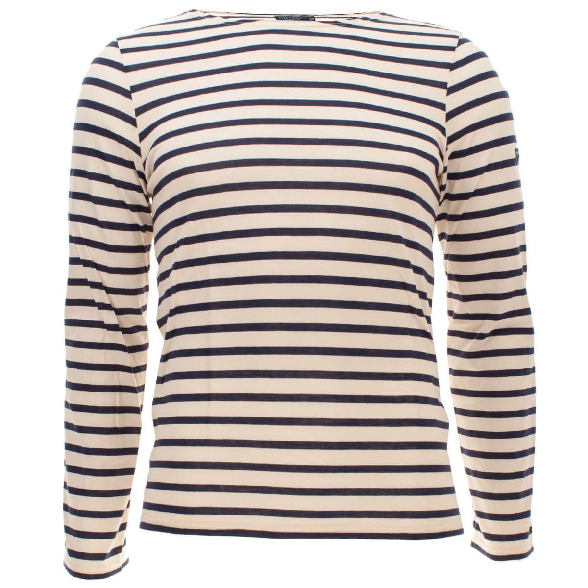 Saint James Langarmshirt 9858 Unisex Shirt Minquiers Modern mit Streifen aus Baumwolle