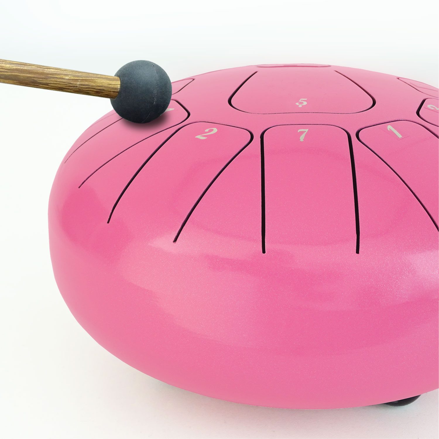 keepdrum Trommel keepdrum Zungentrommel TD8PK-F Tongue Drum 11 Töne Pink F-Dur,Set, Tongue Drum, 2 Schlägel, Tasche