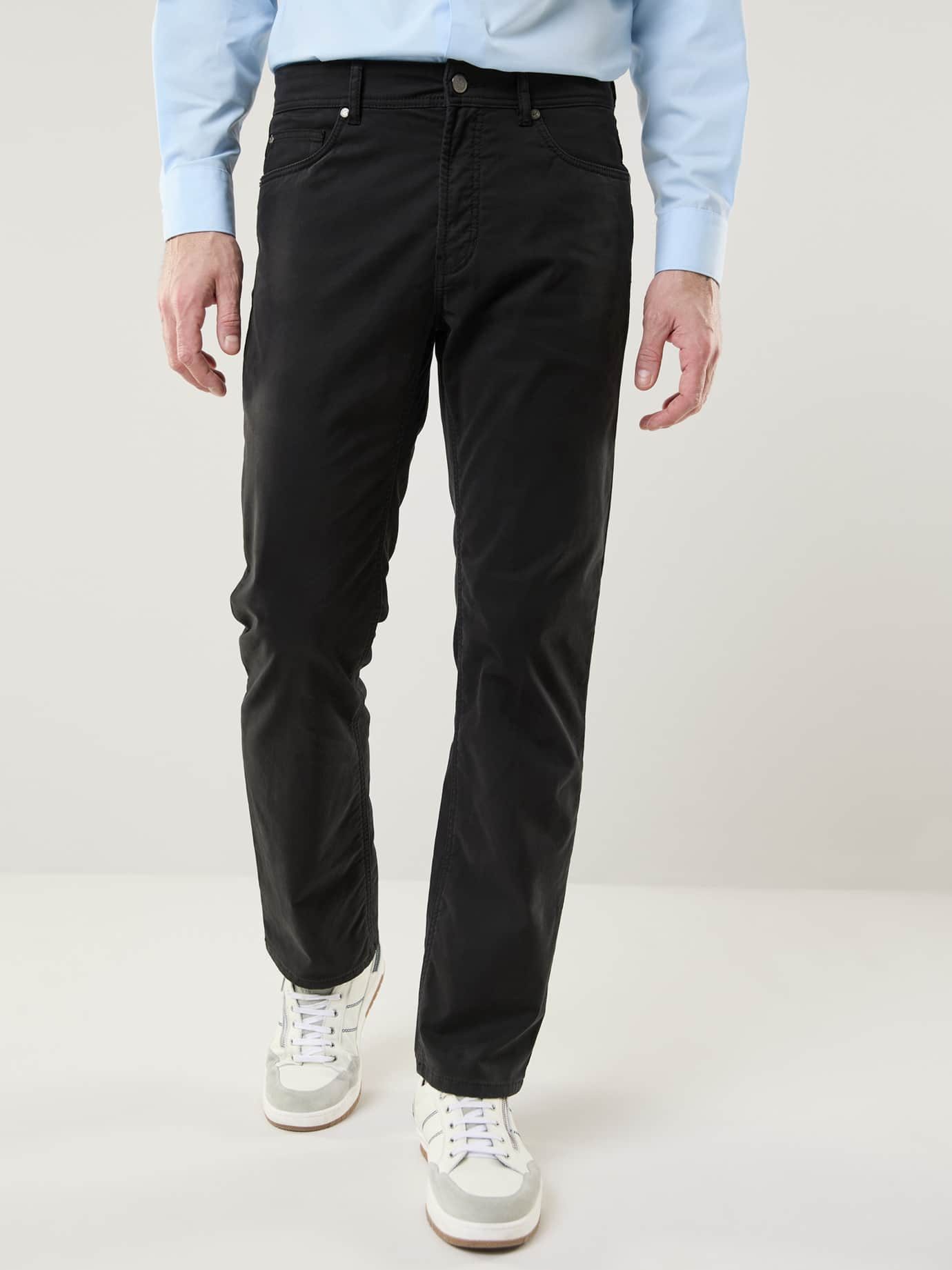 Walbusch 5-Pocket-Hose Herren Extraglatt Thermohose Five Pocket mit Flanellfutter Regular Fit Bügelfrei, elastischer Flex-Bund, warm & pflegeleicht – Winterhose
