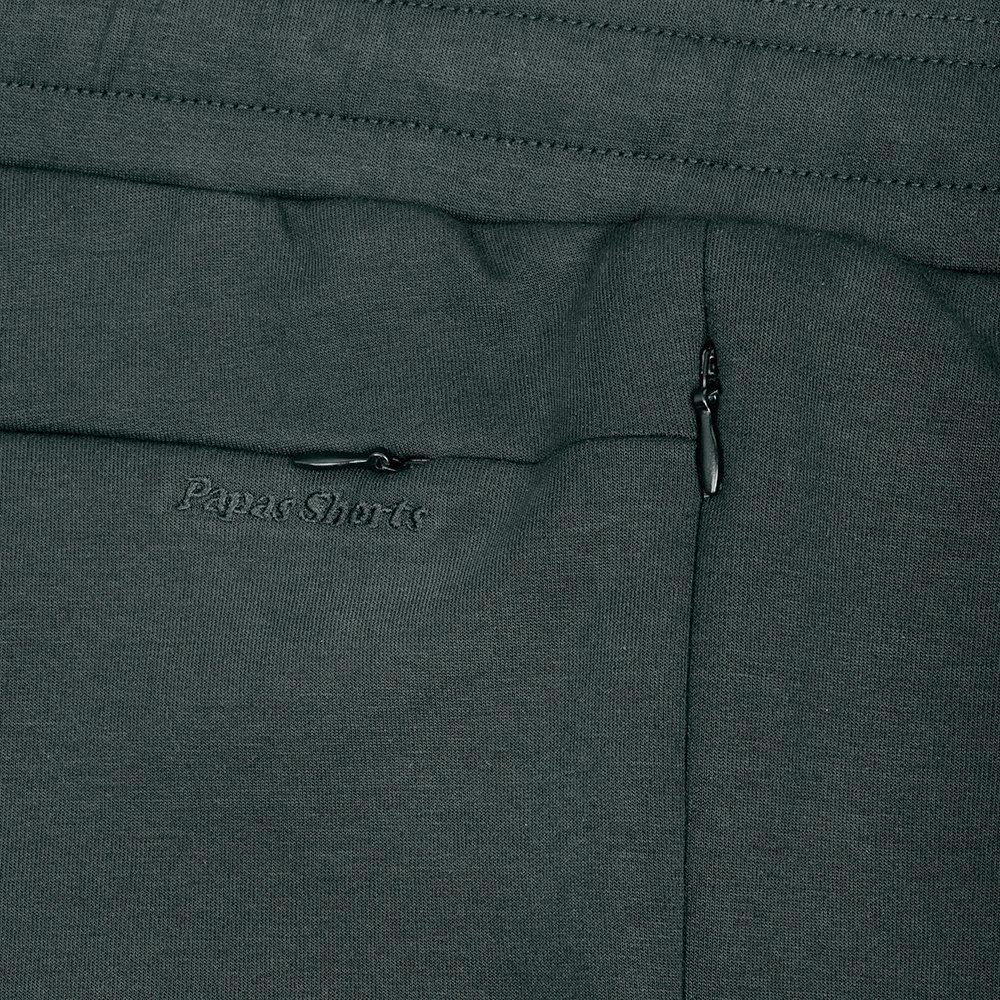Papas Shorts Relaxhose Schicke und bequeme Freizeithose Jogginghose Jogger für den Alltag aus Baumwolle mit sicheren Reißverschlusstaschen