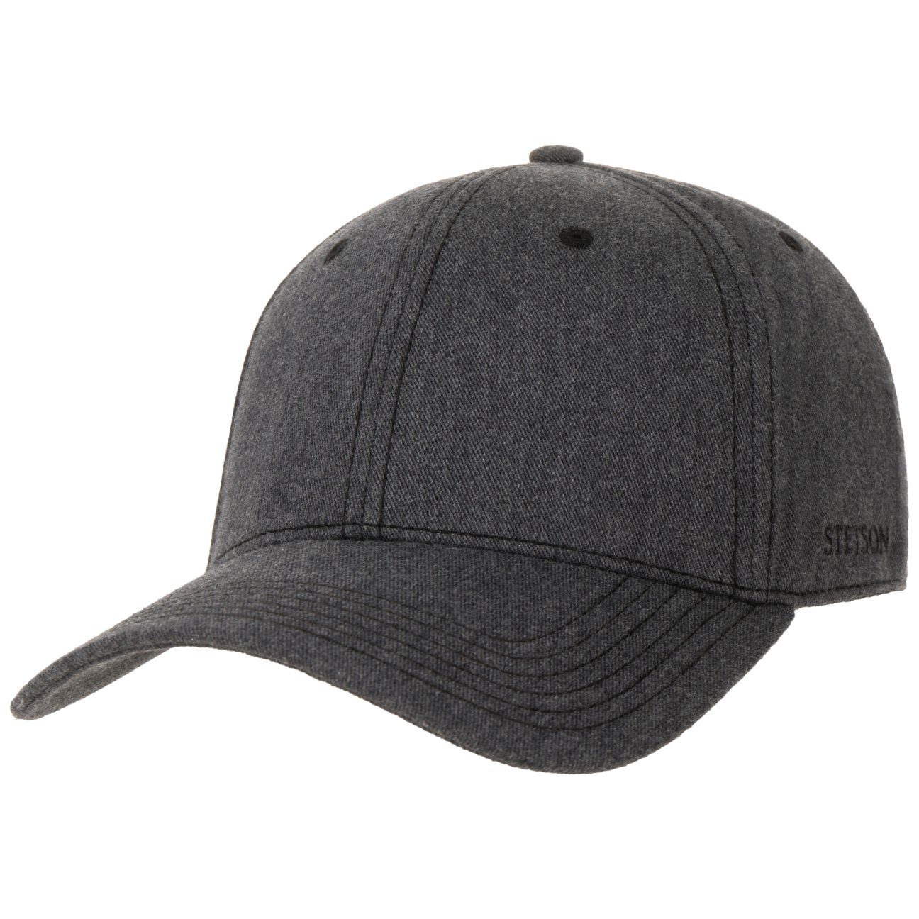 Stetson Baseball Cap (1-St) Basecap anthrazit Metallschnalle