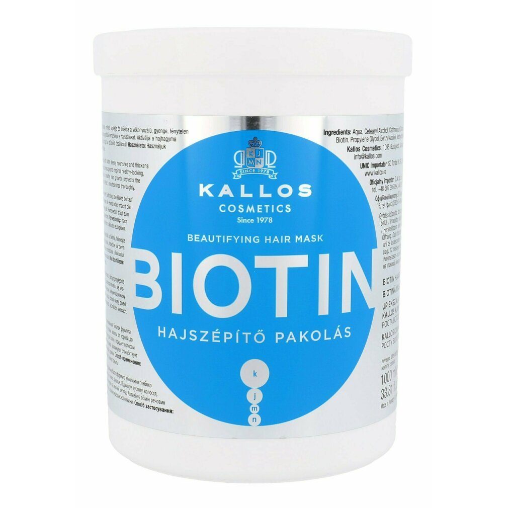 Kallos Cosmetics Haarkur Biotin Hair Maske 1000ml
