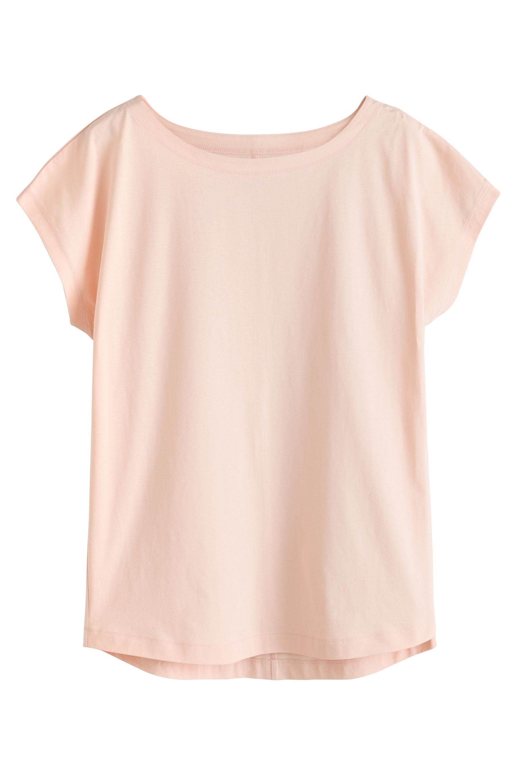 Next T-Shirt 5er-Pack T-Shirts mit Flügelärmeln, Kurzgröße (5-tlg) – Bild 5 von 5