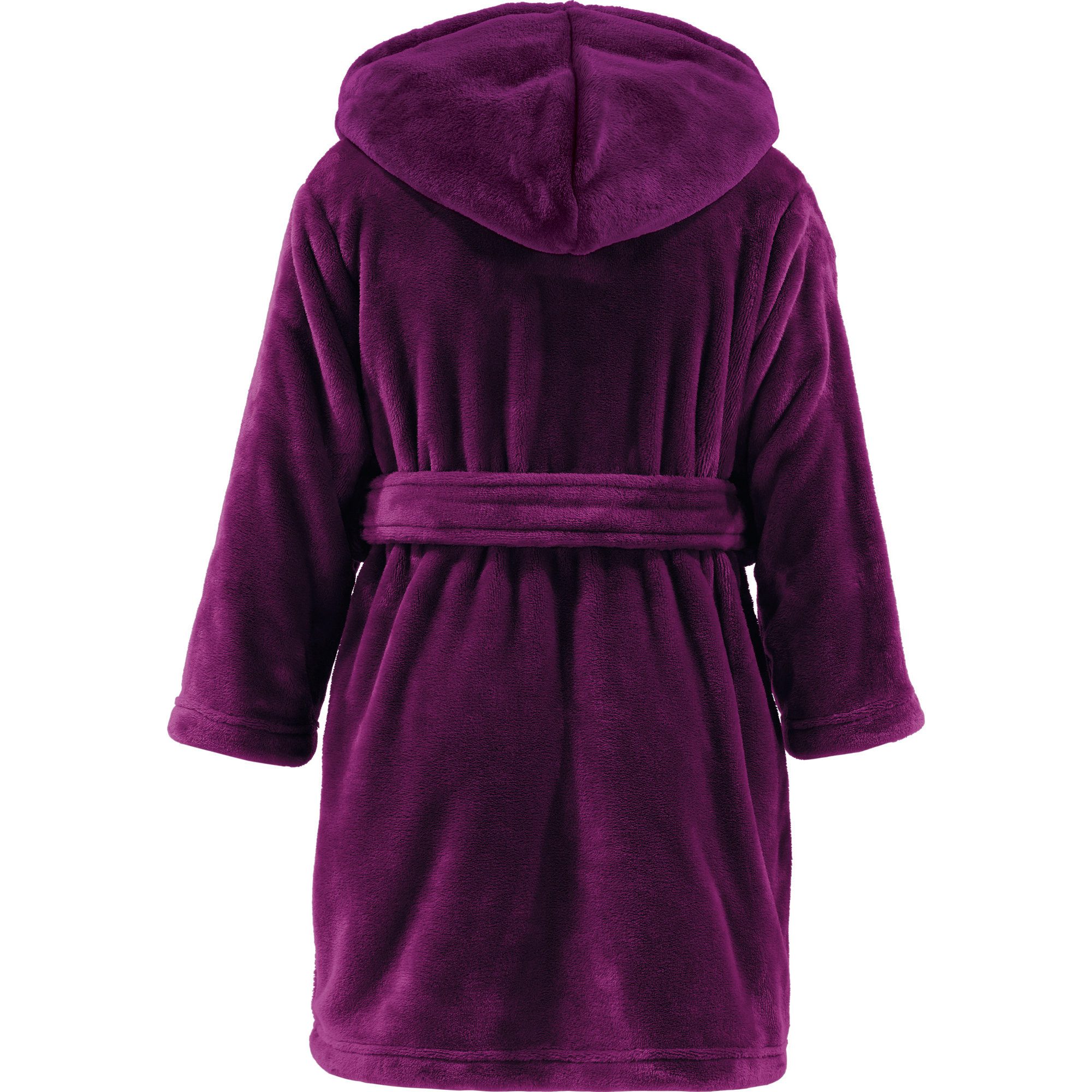 REDBEST Kinderbademantel Kinder-Bademantel "Perris" mit Kapuze, Rückenlänge: 63 cm, Fleece, mit Kapuze/mit Aufsatztasche:, default, Fleece Uni