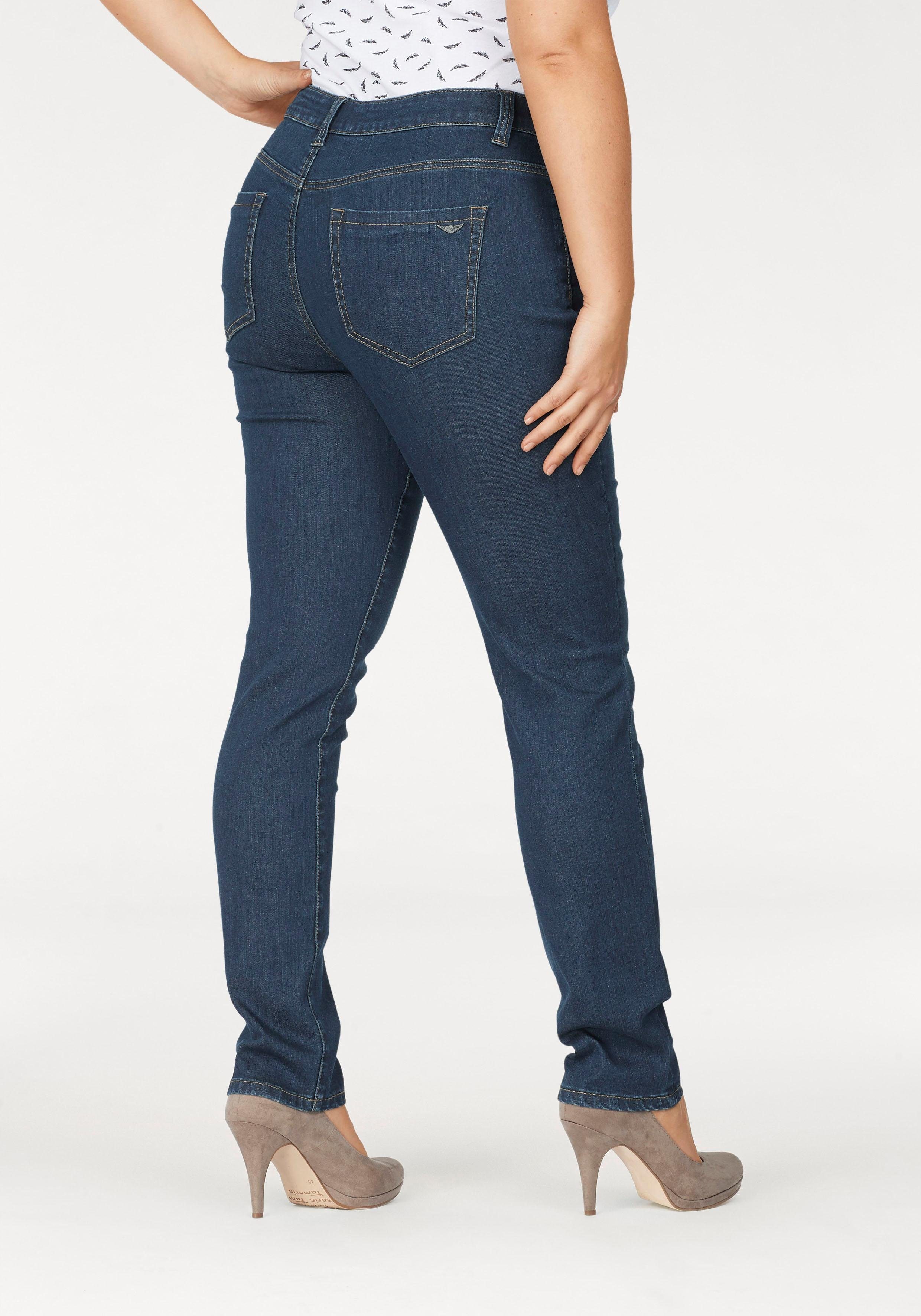 Arizona Slim-fit-Jeans Curve-Collection hohe Leibhöhe, Five-Pocket-Design, günstig online kaufen