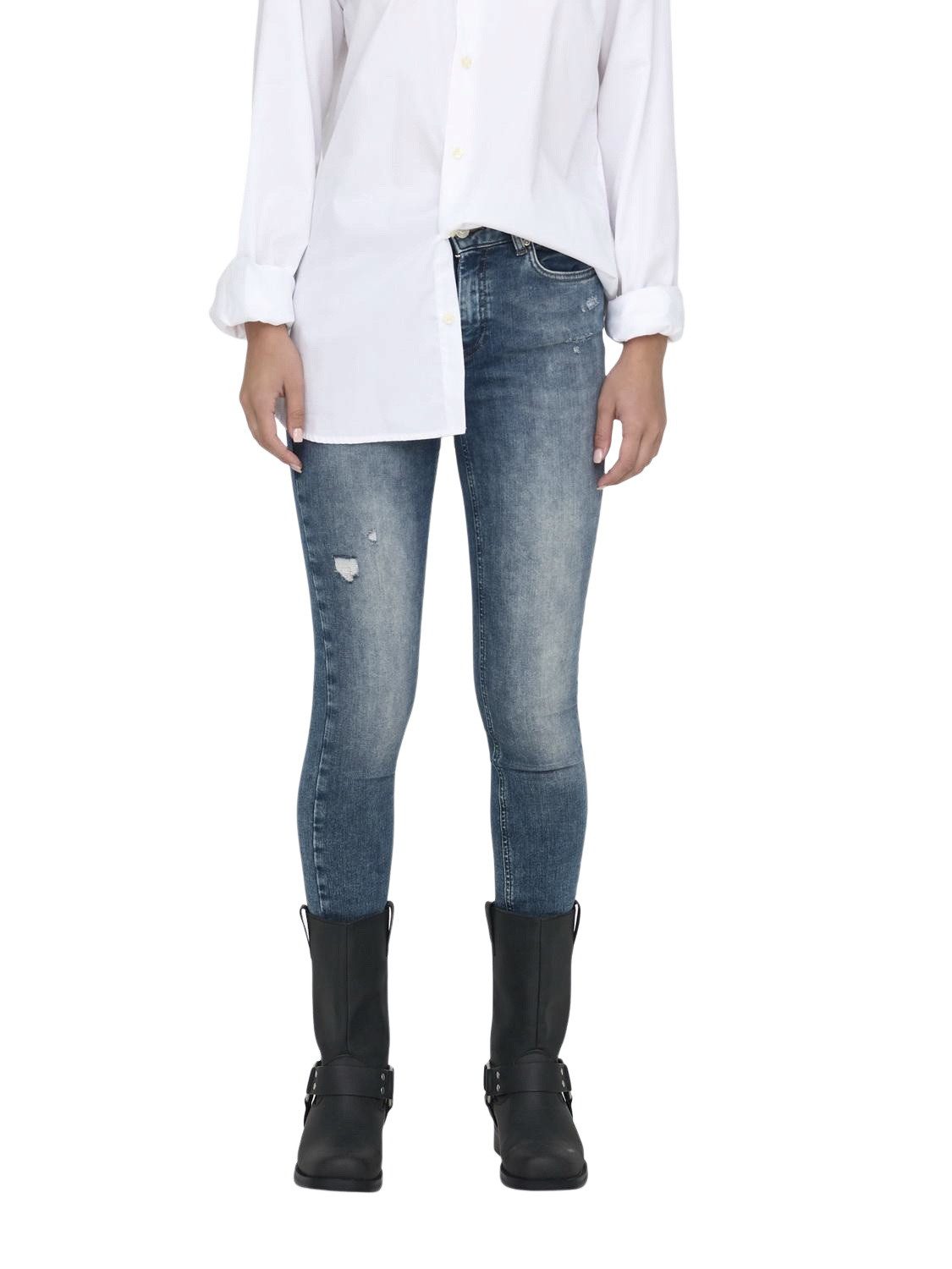 ONLY Skinny-fit-Jeans ONLBLUSH MID SK REA593 mit Stretch